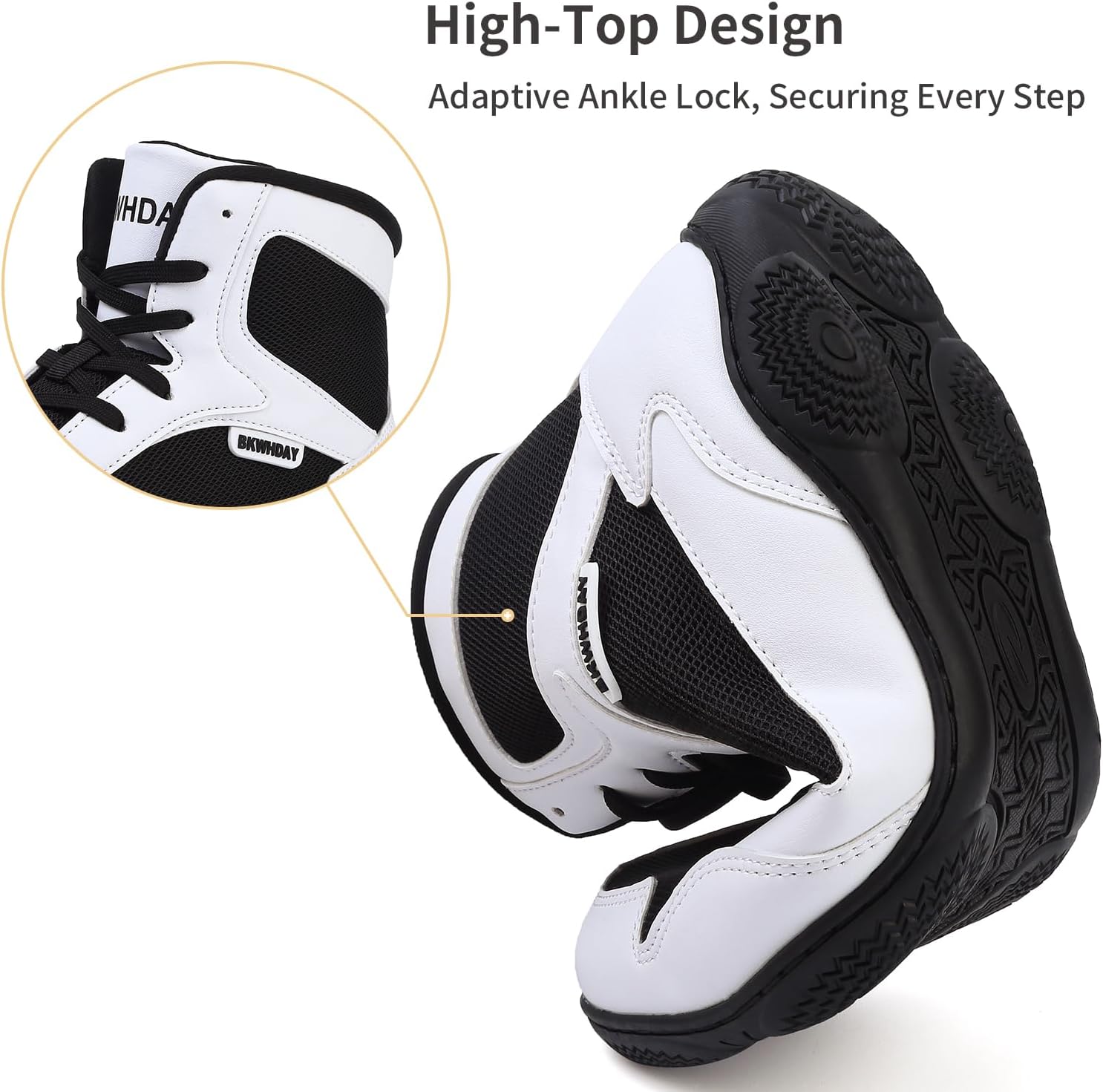 Wrestling Shoes Men Boxing Shoes for Men Pro Wrestling Boots High Top Fitness Weightlifting Powerlifting Shoes - Image 8