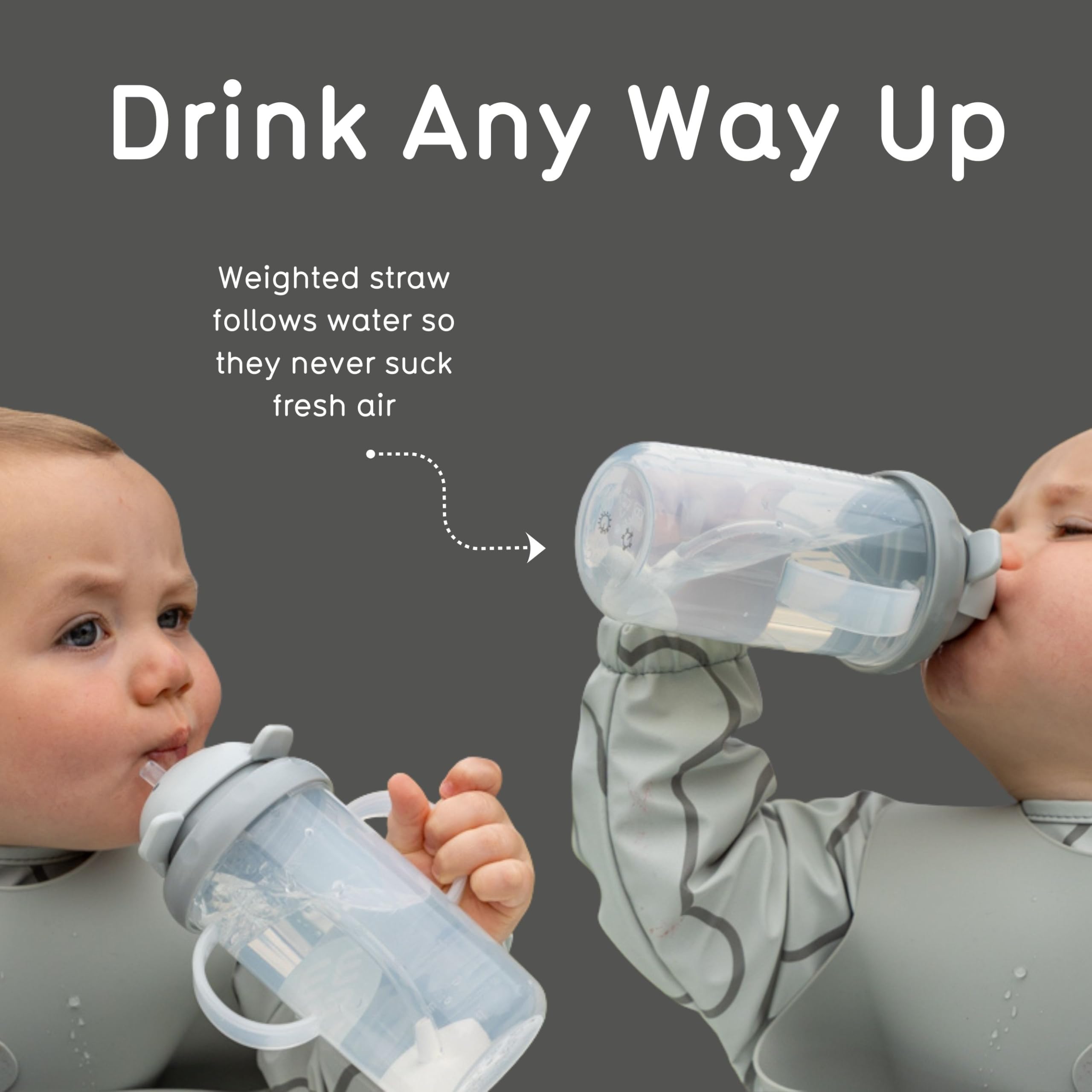 TUM TUM Tippy Up Taza con boquilla de flujo libre (sin válvula) para niños (El Oso Polar Pete 200ml)