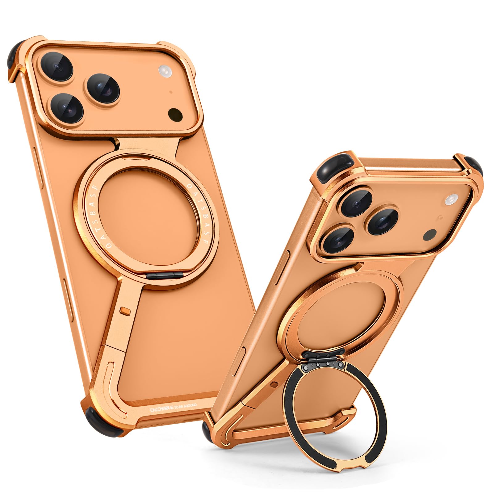 Photo 1 of OATSBASF Metal Case for iPhone 17 Pro - Orange