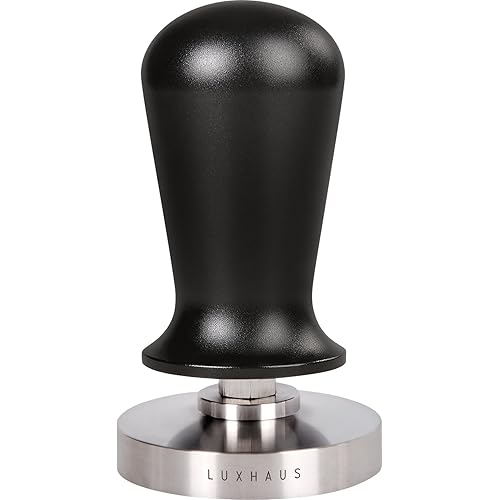 Espresso Tamper - 58mm Calibrated Coffee Tamper for Espresso Machine with Spring Loaded 100% Flat Stainless Steel Base