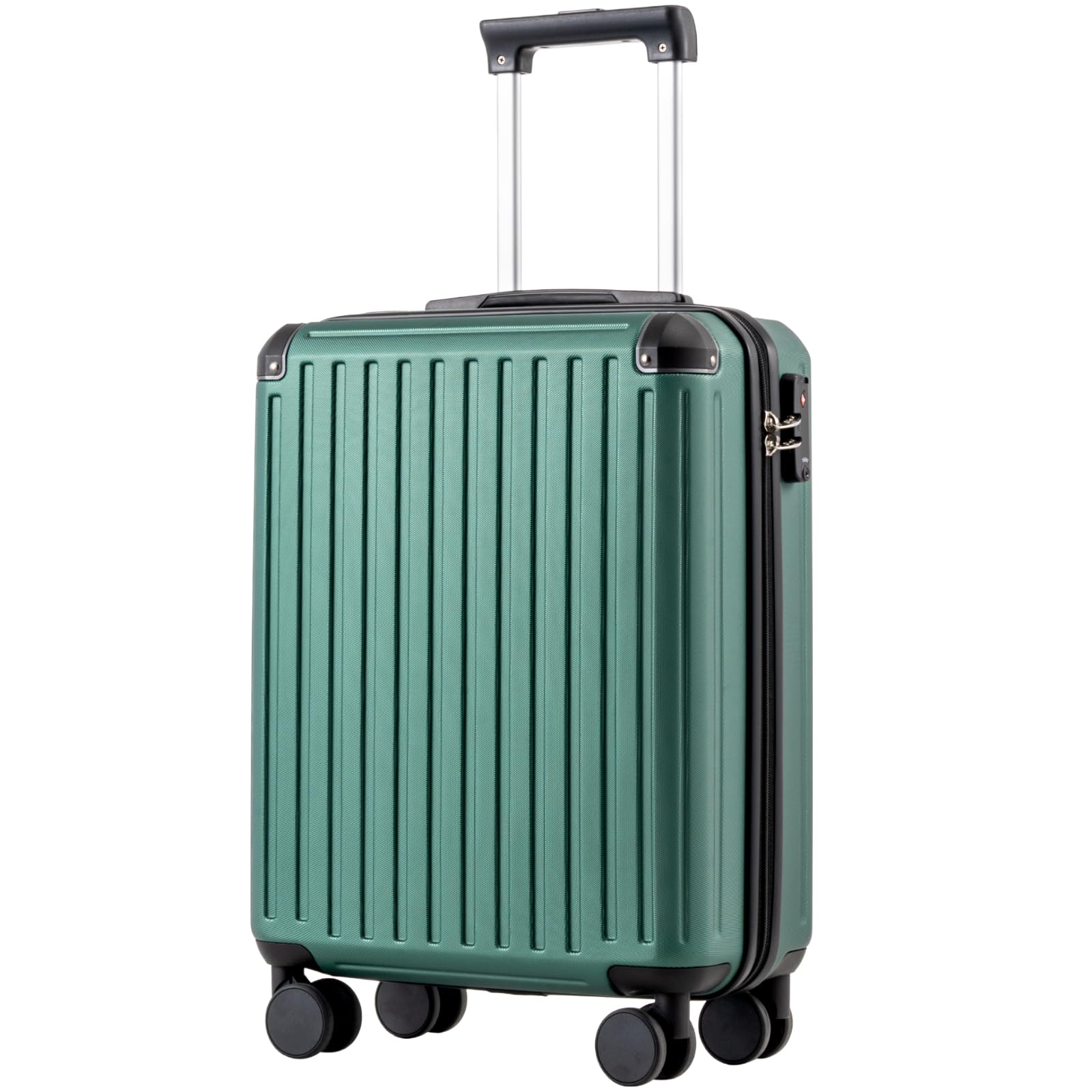 COOLIFE Kabinenkoffer 55X35X20cm für Ryanair Flugzeug Handgepäck Kabinengepäck Hartschalenkoffer mit TSA-Schloss und 4 Zwillingsrollen 2 Jahre Garantie