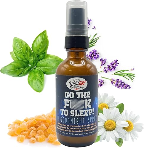 Wilder Essentials - Ve a dormir! - Spray de aceite esencial fabricado en los Estados Unidos con hamamelis orgánicos y aceites esenciales puros,