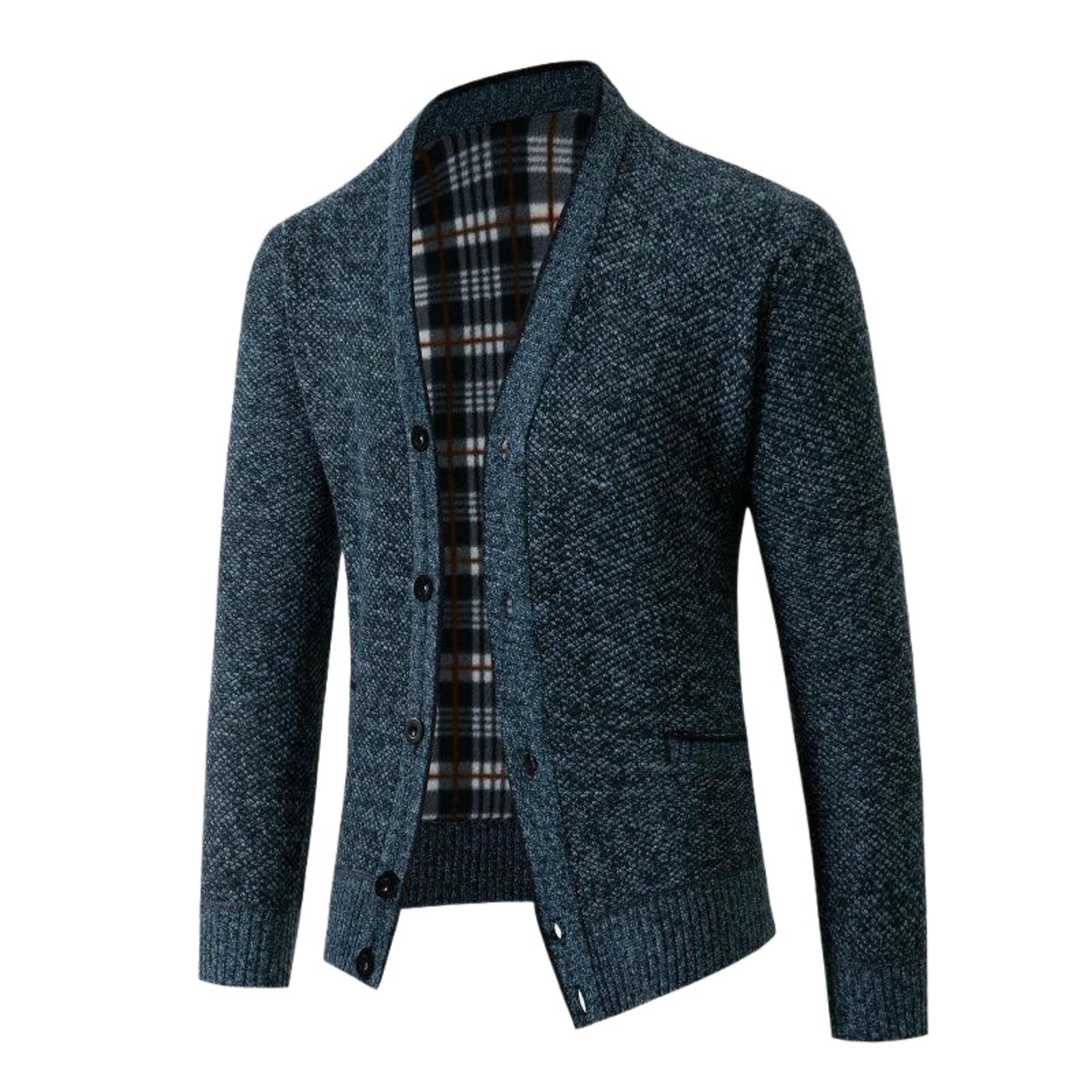 Cárdigan de punto de cachemira chaqueta ligera de entretiempo otoño 6