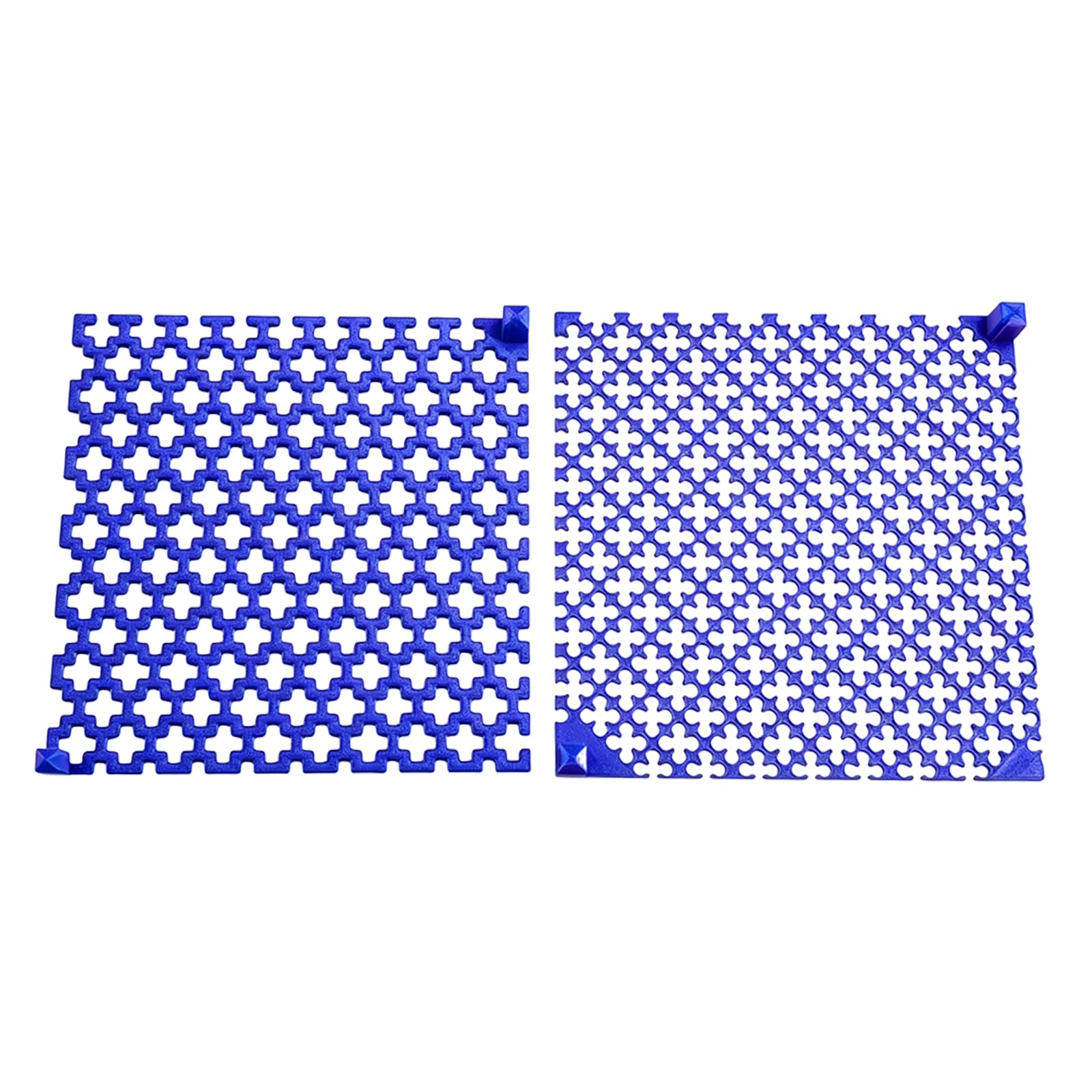 2Pcs Diamond Painting Ruler Plastic Diamond Mesh Dot Drill Alignment Art Tool with Blank Grids for Full & Partial Drills DIY Crafts Projects (Royal Blue)