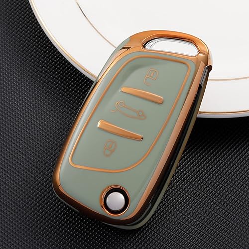 Miniatura 4 de Soft TPU Car Key Case for Peugeot for Citroen C1 C2 C3 C4 C5 DS3 DS4 DS5 DS6 3 Button Auto Accessories Key Shell Full Cover