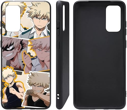 Miniatura 5 de Funda protectora suave de cuerpo completo, color negro, a prueba de golpes, TPU mate, para Samsung Galaxy A52 5G, anime clase A, héroe, Bakugou,