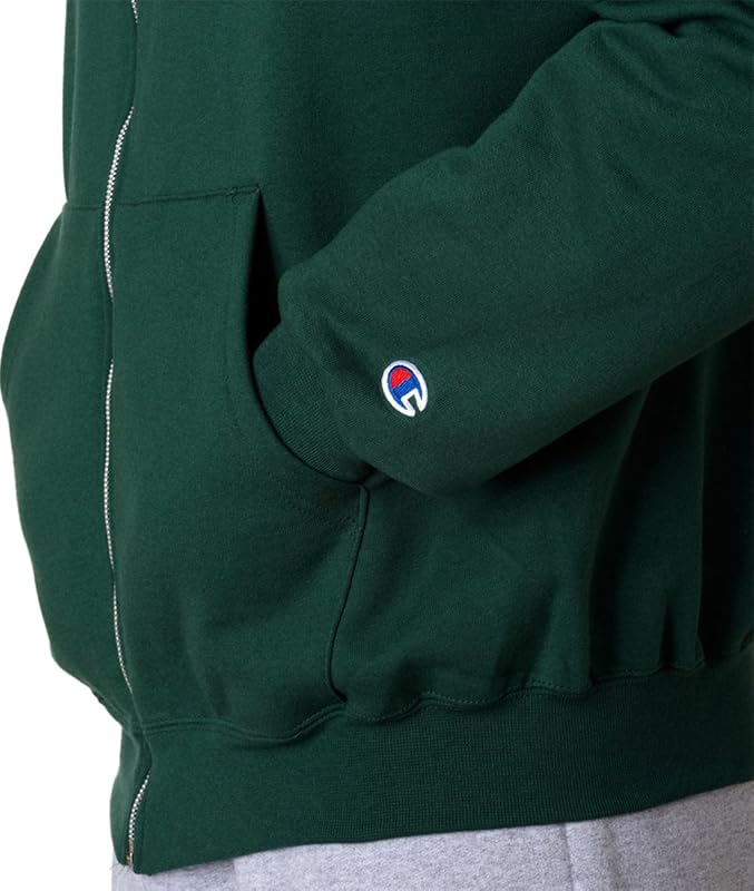Champion Double Dry Action Fleece Full Zip Hood M Maroon image 2