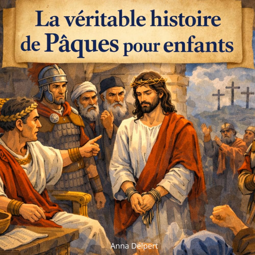 La véritable histoire de Pâques pour enfants: Livre illustré chrétien pour enfants racontant la véritable histoire de Pâques avec images, coloriages et activités éducatives