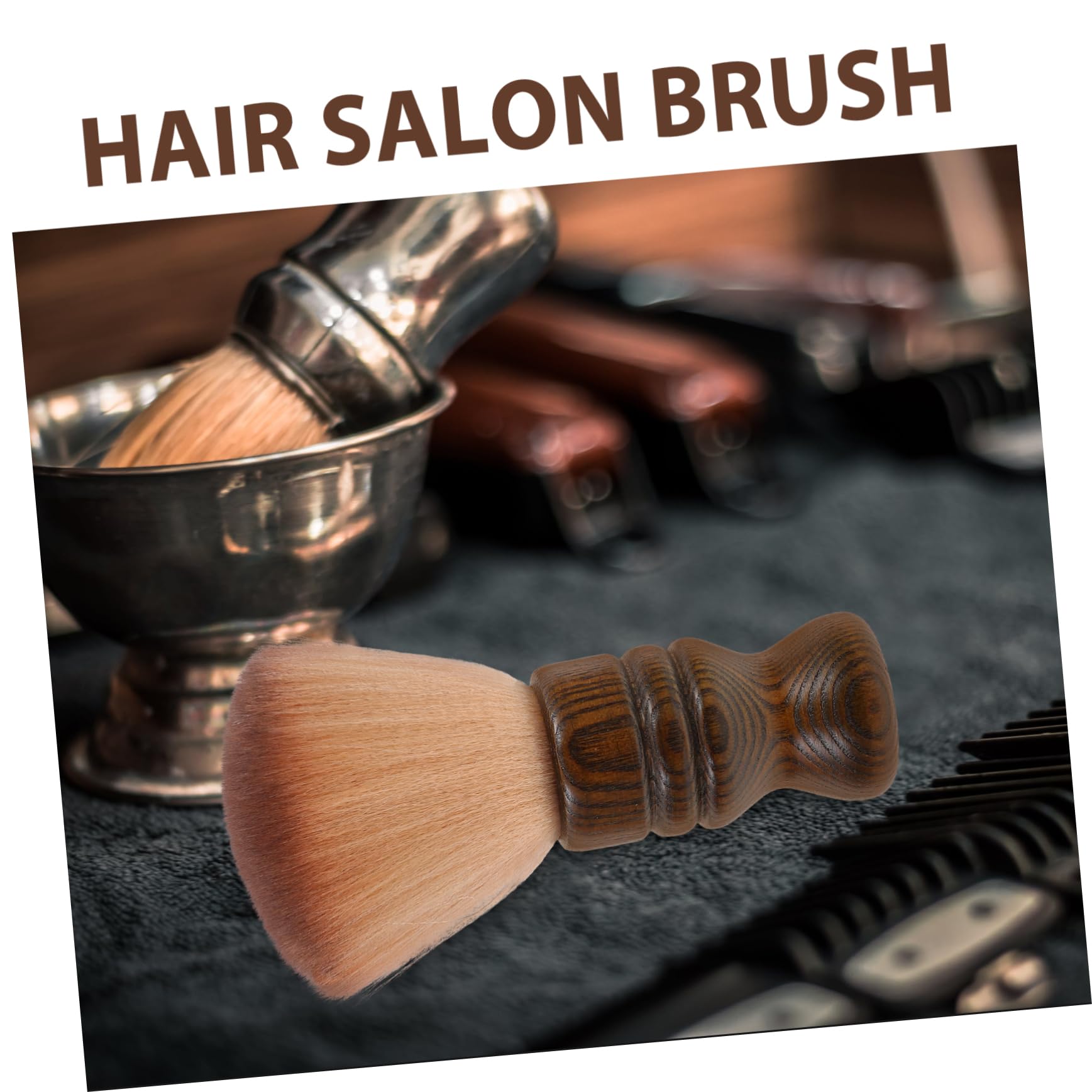 FRCOLOR 3St Bürste mit Holzgriff hairbrush haarbürsten barber brush hair remover bürste barber bürste Haarschneide-Reinigungsbürste Gesicht Friseurwerkzeug Bartreinigungsbürste Hölzern