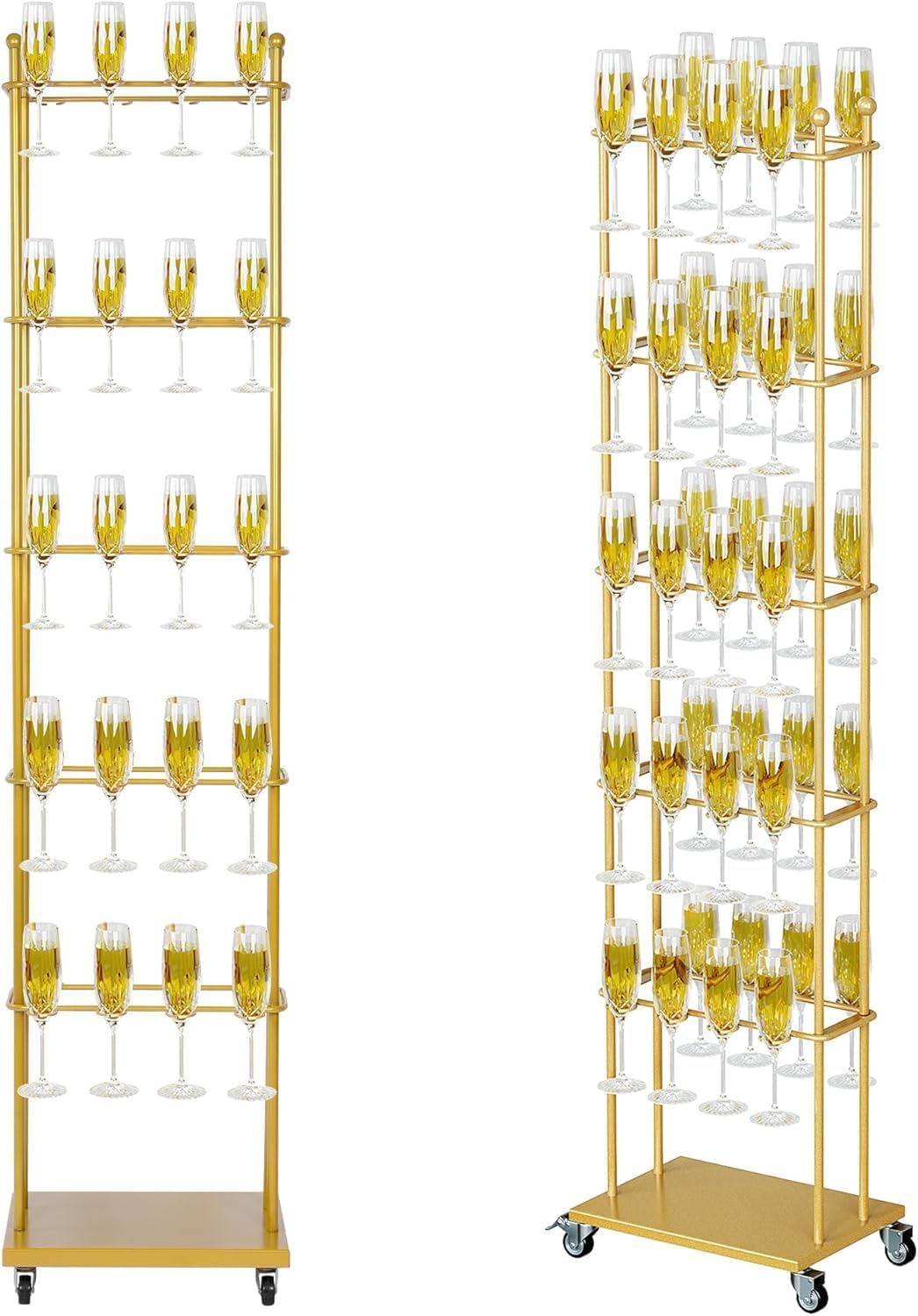 uyoyous Tour de boissons à champagne 5 étages amovible 1,7 x 0,42 x 0,3 m