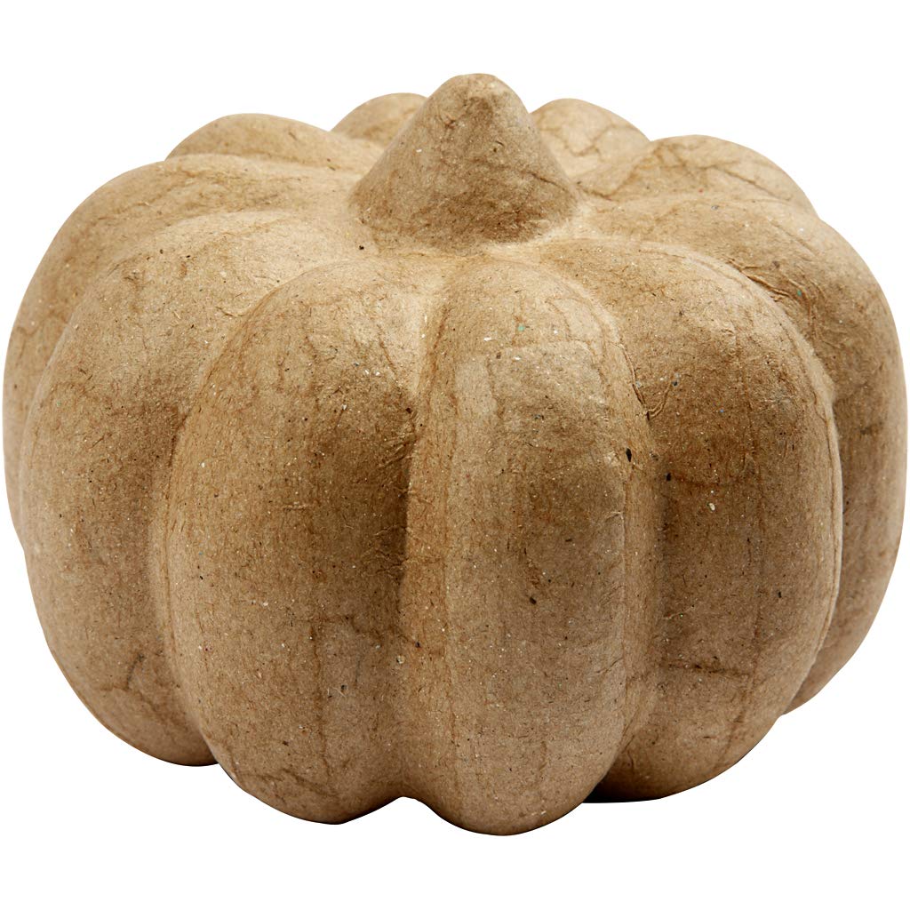 Creativ100263 Paper Mache Pumpkin 9 x 13 cm, brown