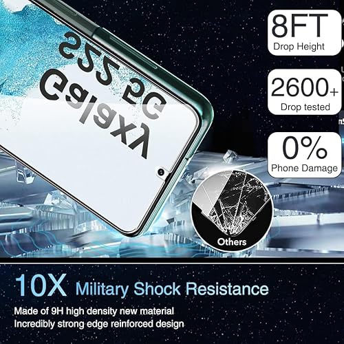 Miniatura 3 de Milomdoi Paquete de 3 protectores de pantalla para Samsung Galaxy S23 de 6.1 pulgadas con 3 protectores de lente de cámara de vidrio templado,