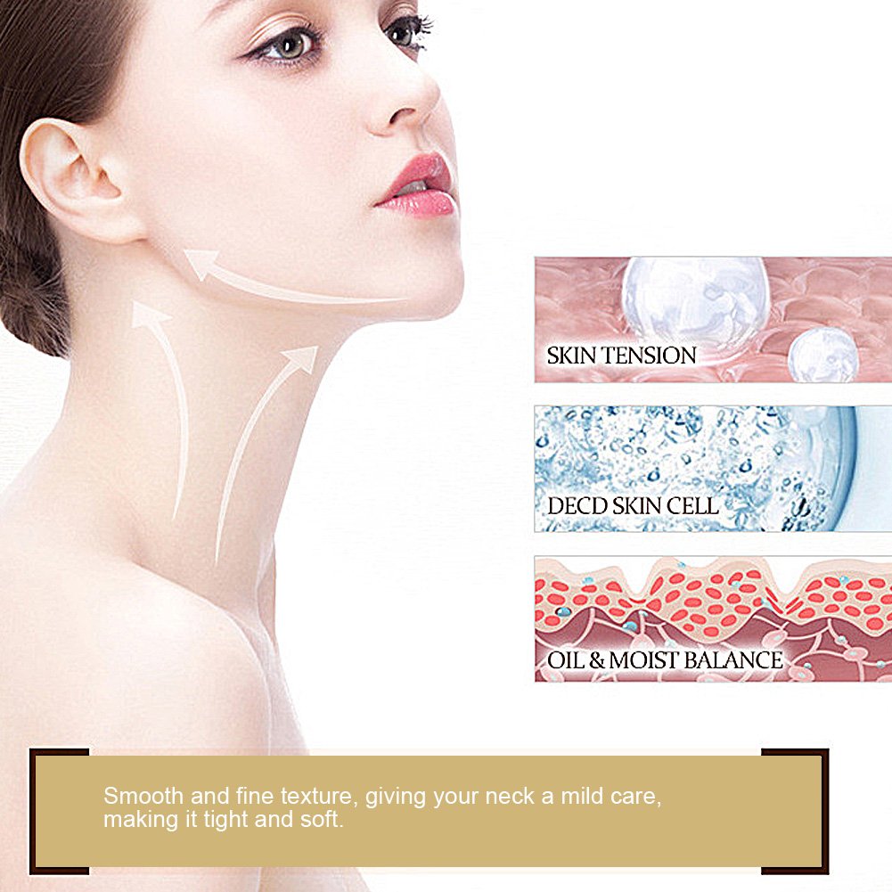 Máscara para el cuello, 15 Unids Cuello máscara colágeno cuello Collagen Neck Mask Anti-arrugas Pad Parche Blanqueamiento de la Piel Reafirmante Máscara Hidratante