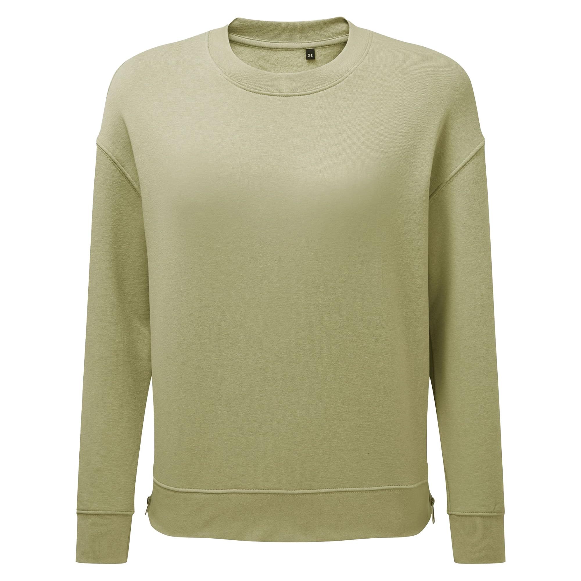 Tri Dri Womens/Ladies Recycled Zipped Sweatshirt (M) (Sage Green)