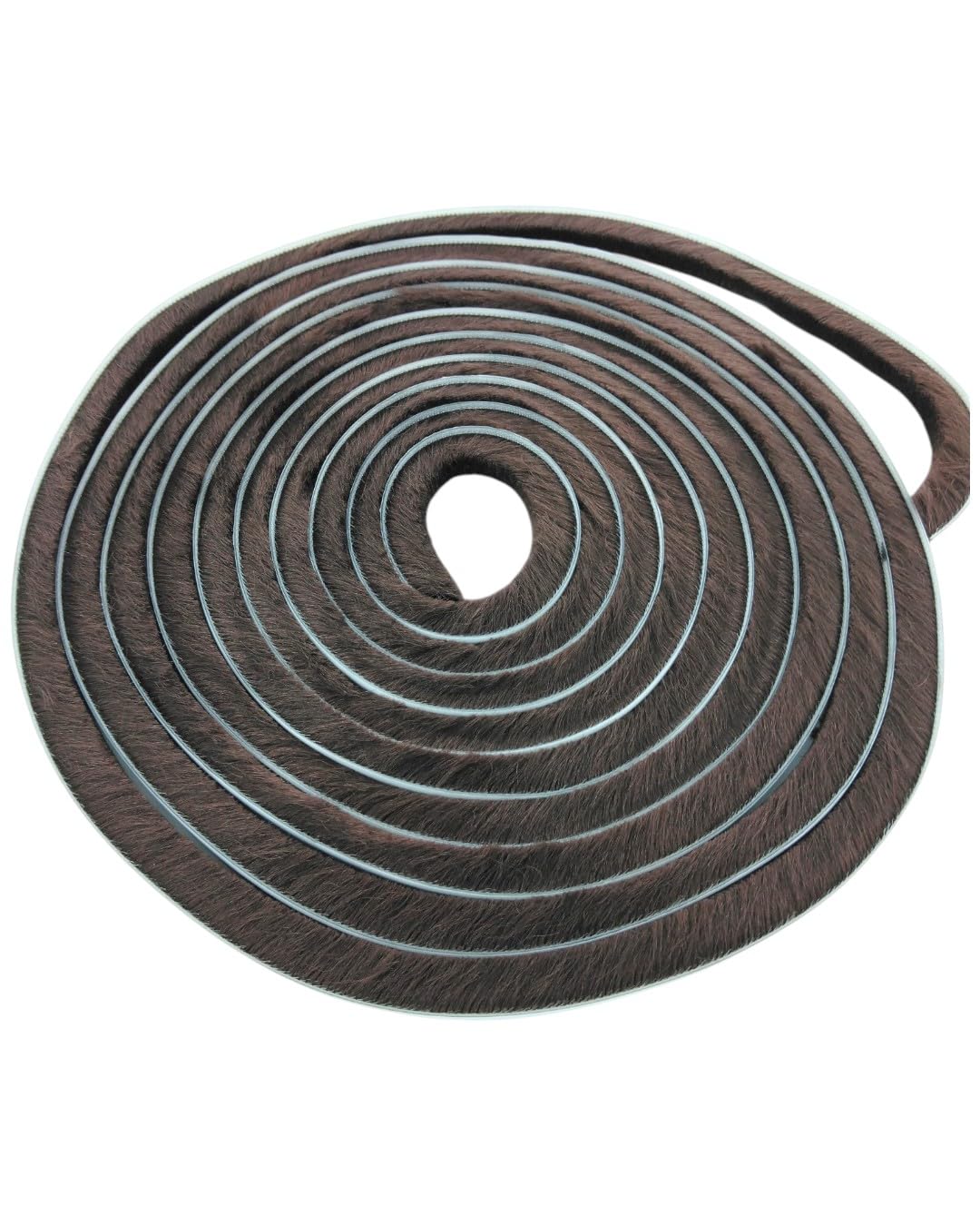Merriway StormSeal BH04953 Tür- und Fensterbürste, wasserdicht, Staub- und Zugluftstopper, selbstklebend, 15 mm dick x 5 m, Braun