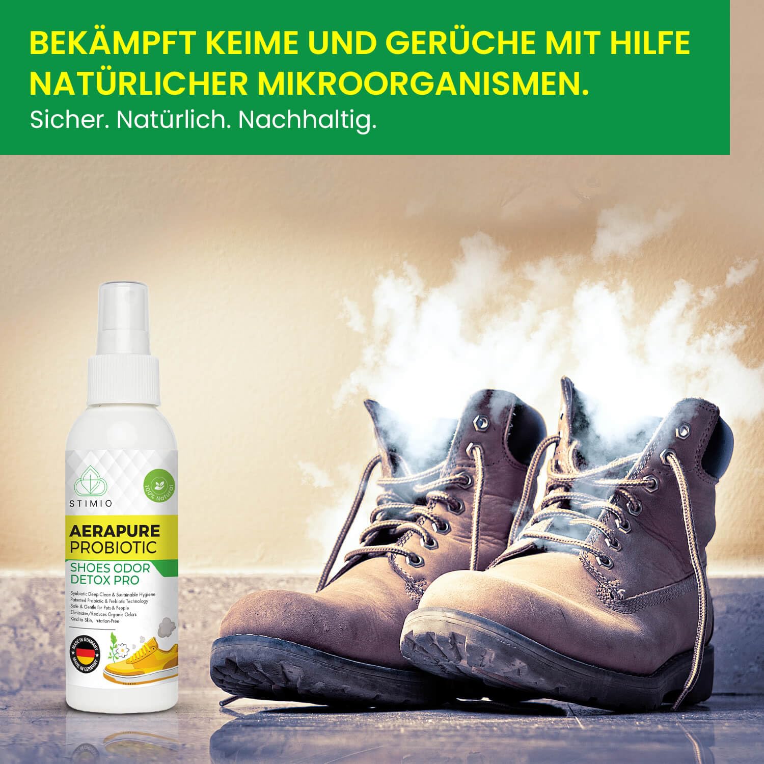 Set Antiodor para Zapatos – 8x Bolsas Carbón Activo + Spray Probiótico 100ml – Elimina Malos Olores y Sudor de Pies – Desodorante Natural sin Químicos ni Perfumes