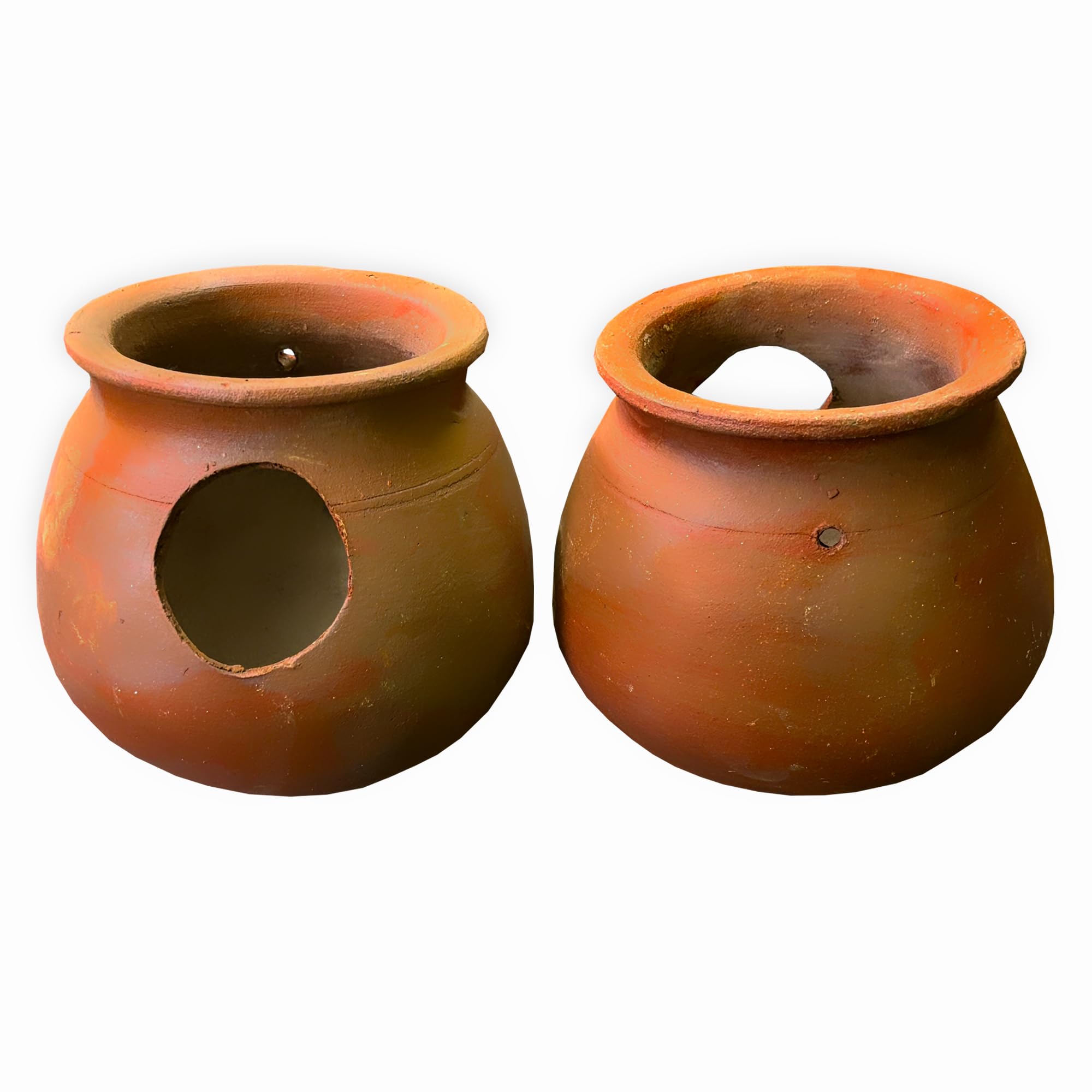 Set of 2 Clay Bird Pots for Egg Laying and Breeding Bird House - Hanging or Tree Mounting (B0CVS3X2LG) Amazon Price History, Amazon Price Tracker