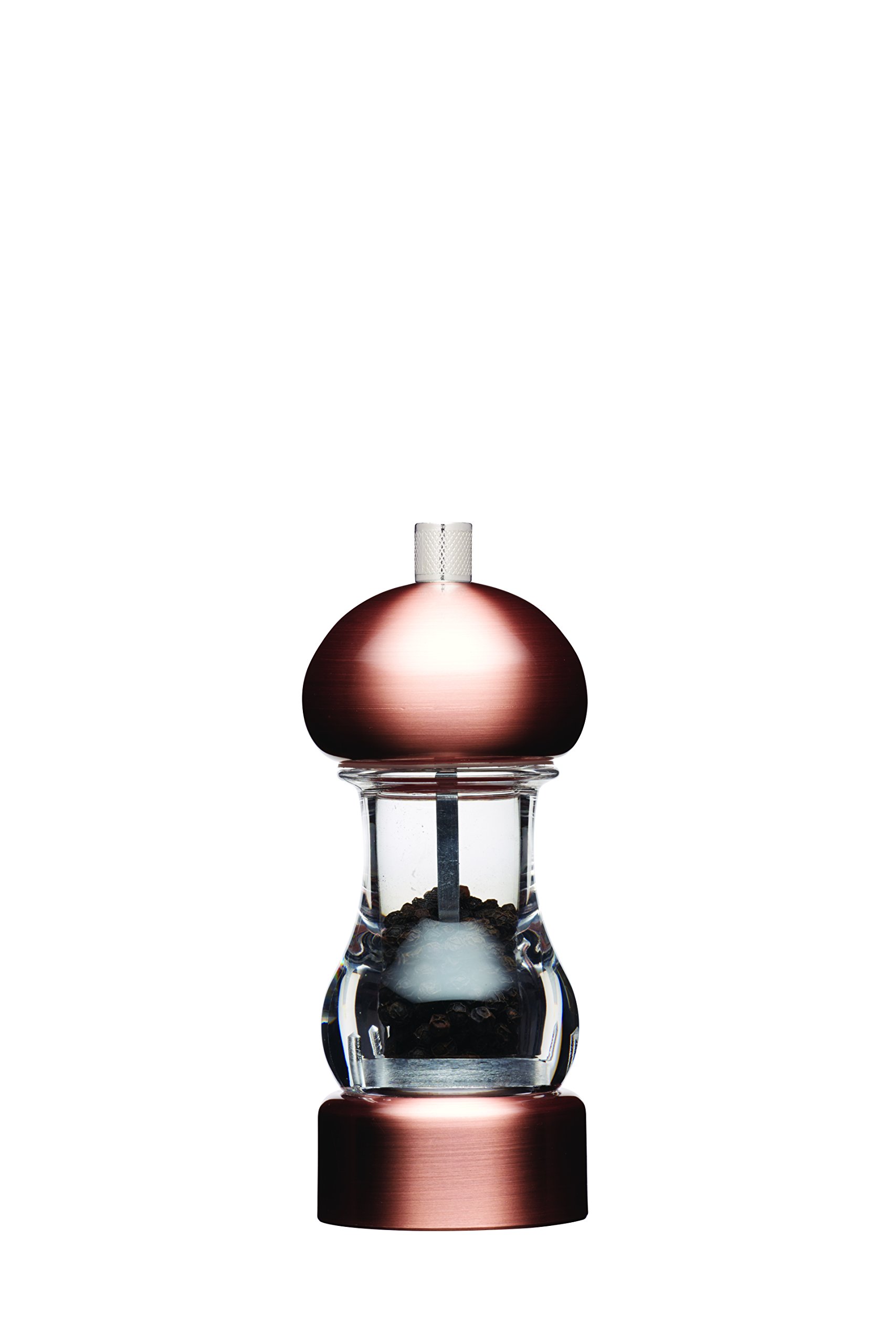 Masterclass 14.5cm Copper Effect Capstan Pepper Mill - Carbon Steel Mechanism