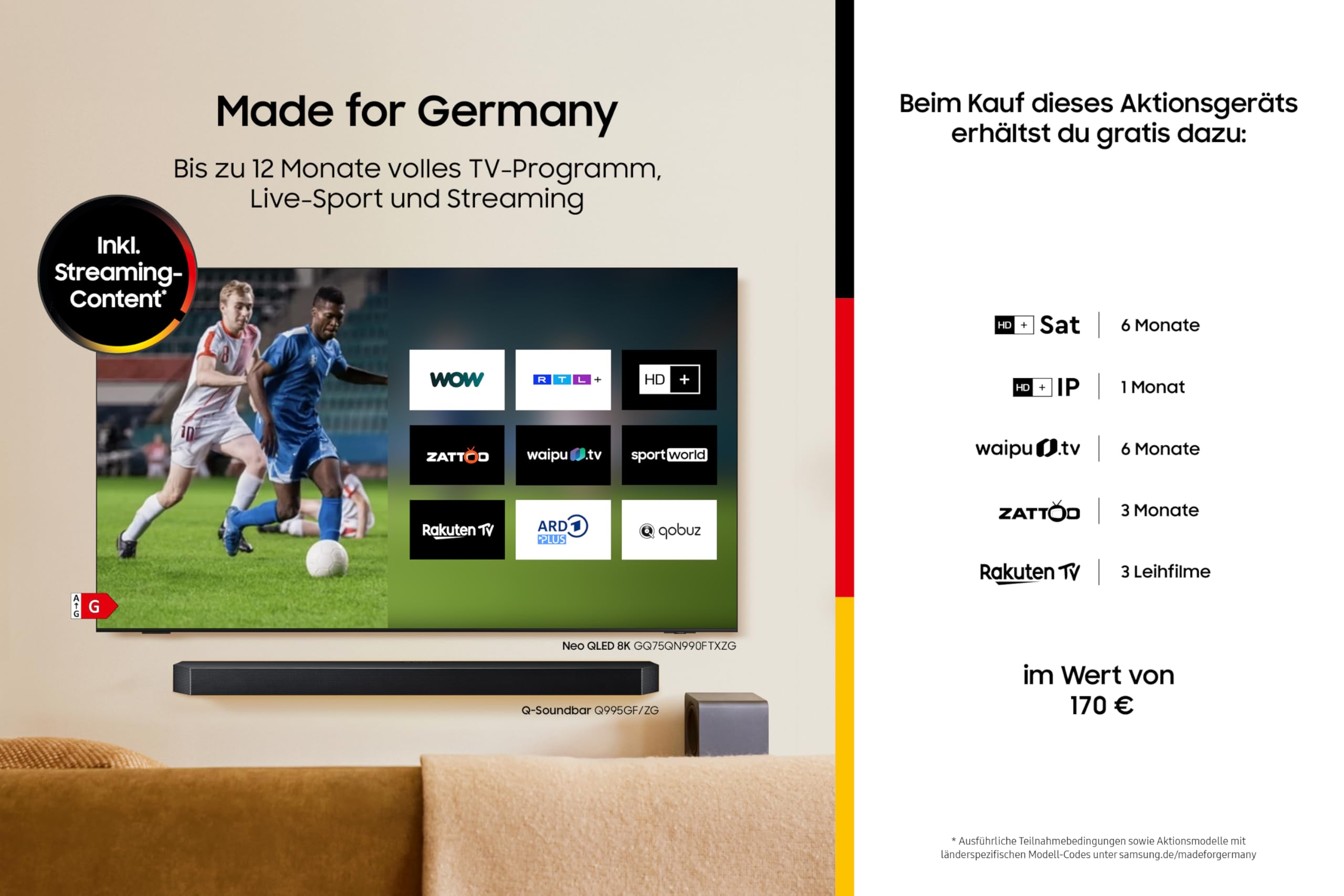 Samsung Full HD F6009F (81 cm) LED Flachbildfernseher 32 Zoll – Bild 2