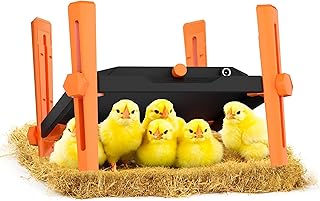 Chicken Brooder Heater for Chicks - Chick Brooder Heat Plate - 12” x 12” Indoor Brooder Heating Kit with Adjustable Height and Temperature Display