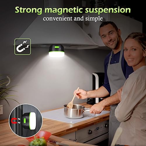 Miniatura 5 de Luces LED para campamento, recargables, luces colgantes para tienda de campaña, 1000 lm hasta 150 horas de funcionamiento, banco de energía 5200