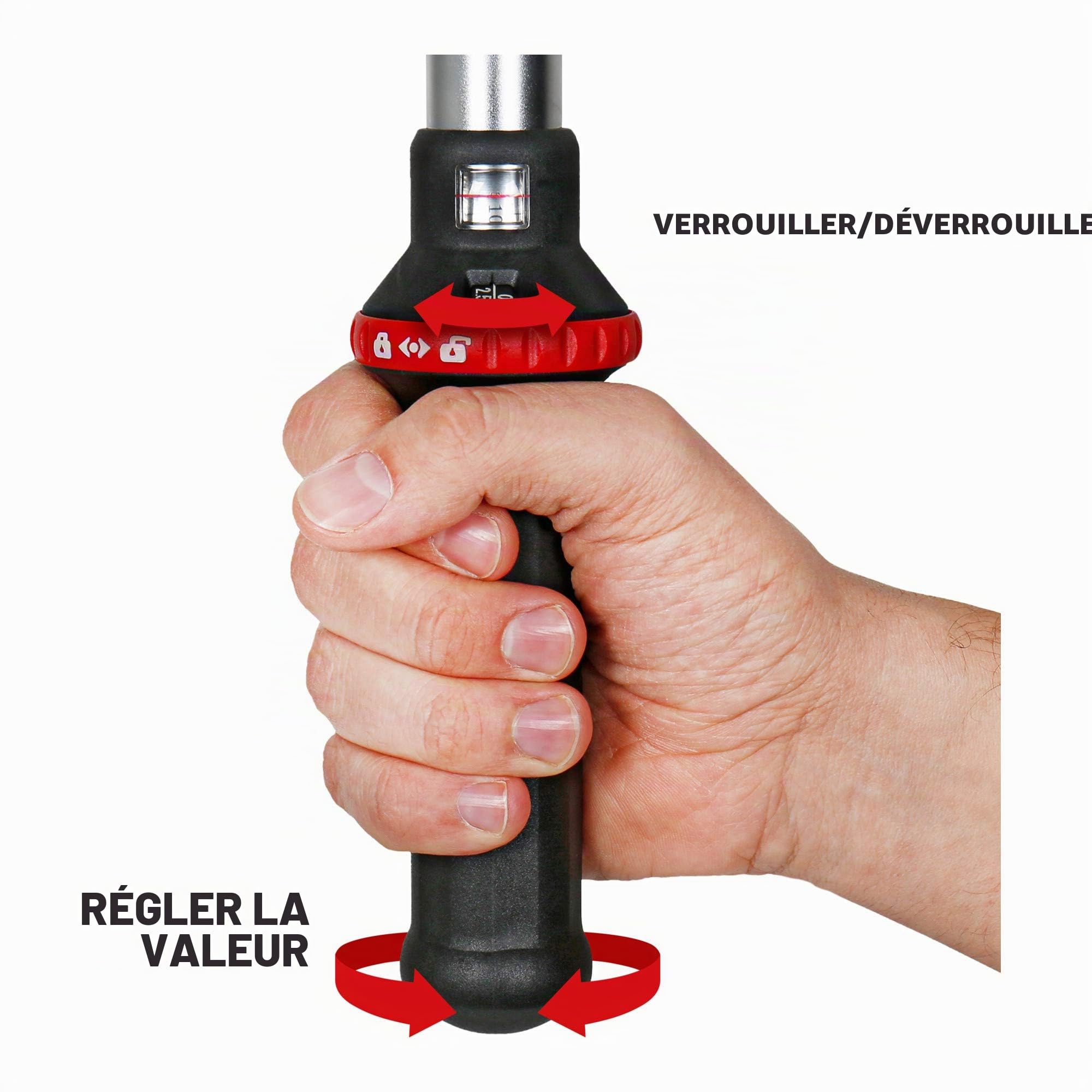 STIER Clé dynamométrique avec cliquet réversible 1/2", 20-100 Nm