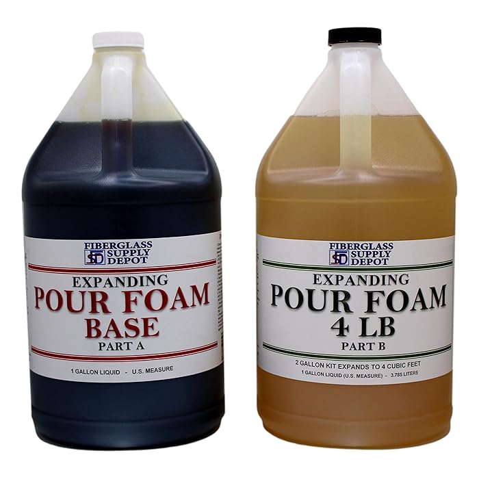 Buy 4 Lb. Density Expanding Pour Foam, 2 Part Polyurethane Closed Cell