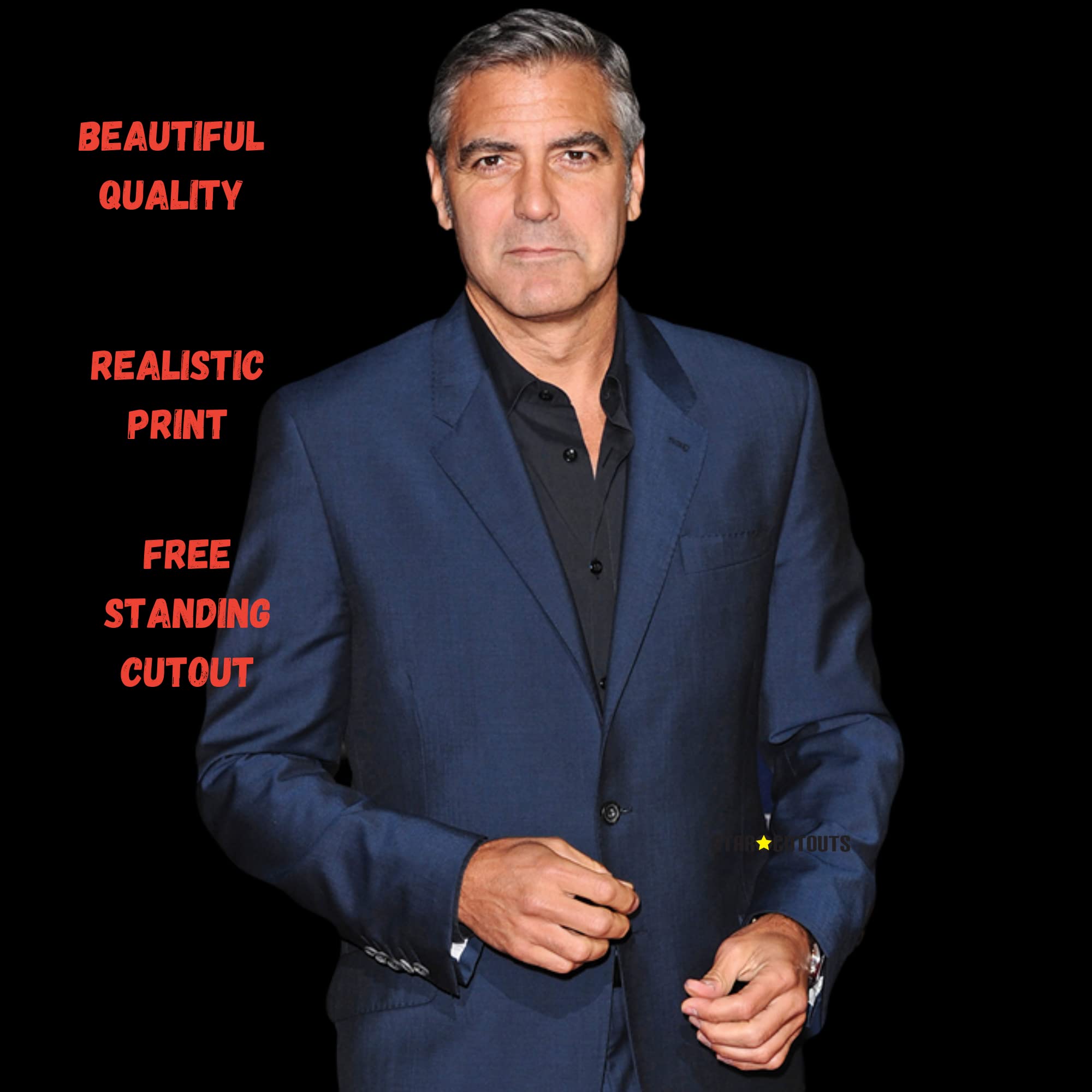 Star Cutouts-Pappaufsteller von George Clooney
