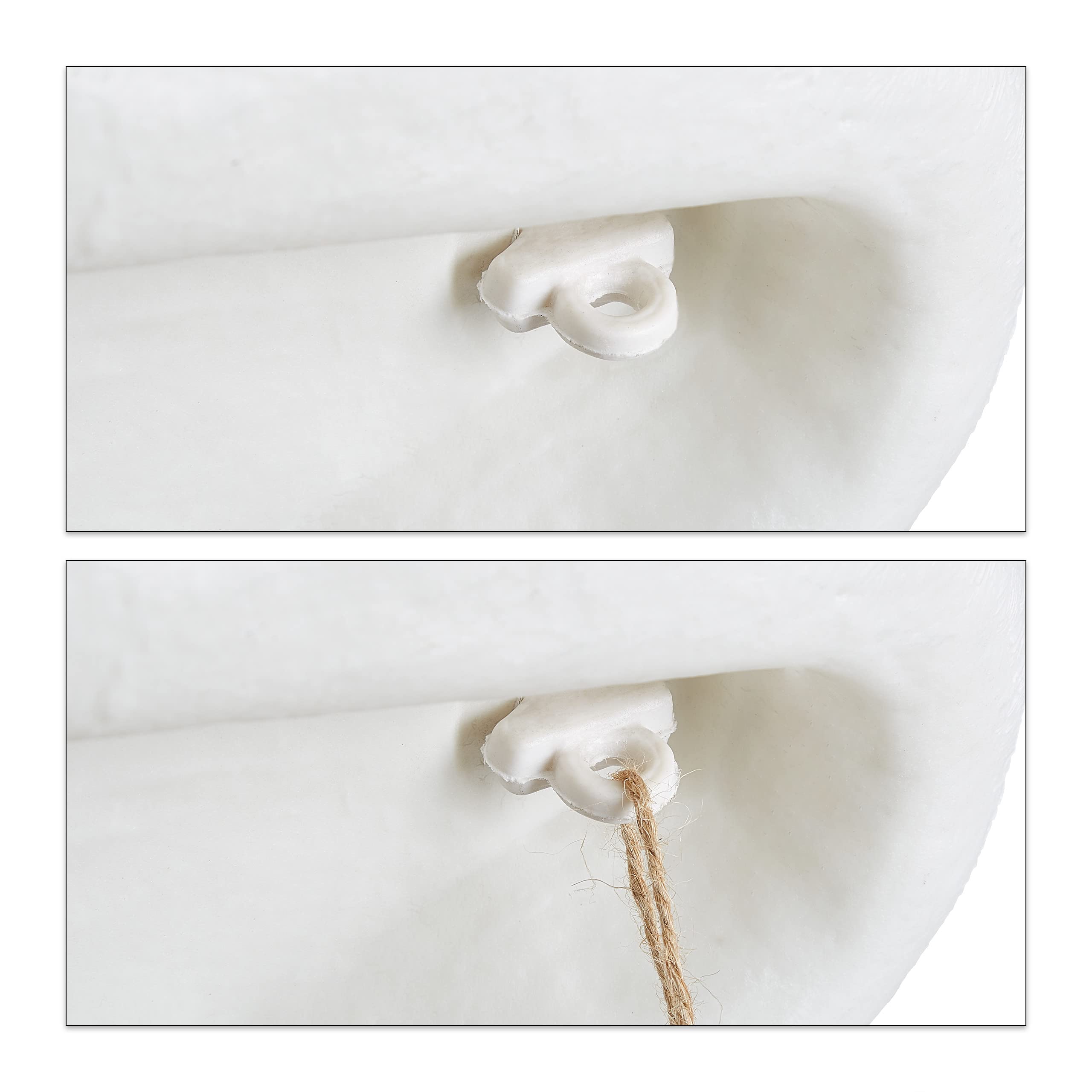 Relaxdays Set de 2 Cisnes Decorativos para Estanque, Nadando, para Atar, Plástico, Resistente Intemperie, Adorno XXL, Blanco