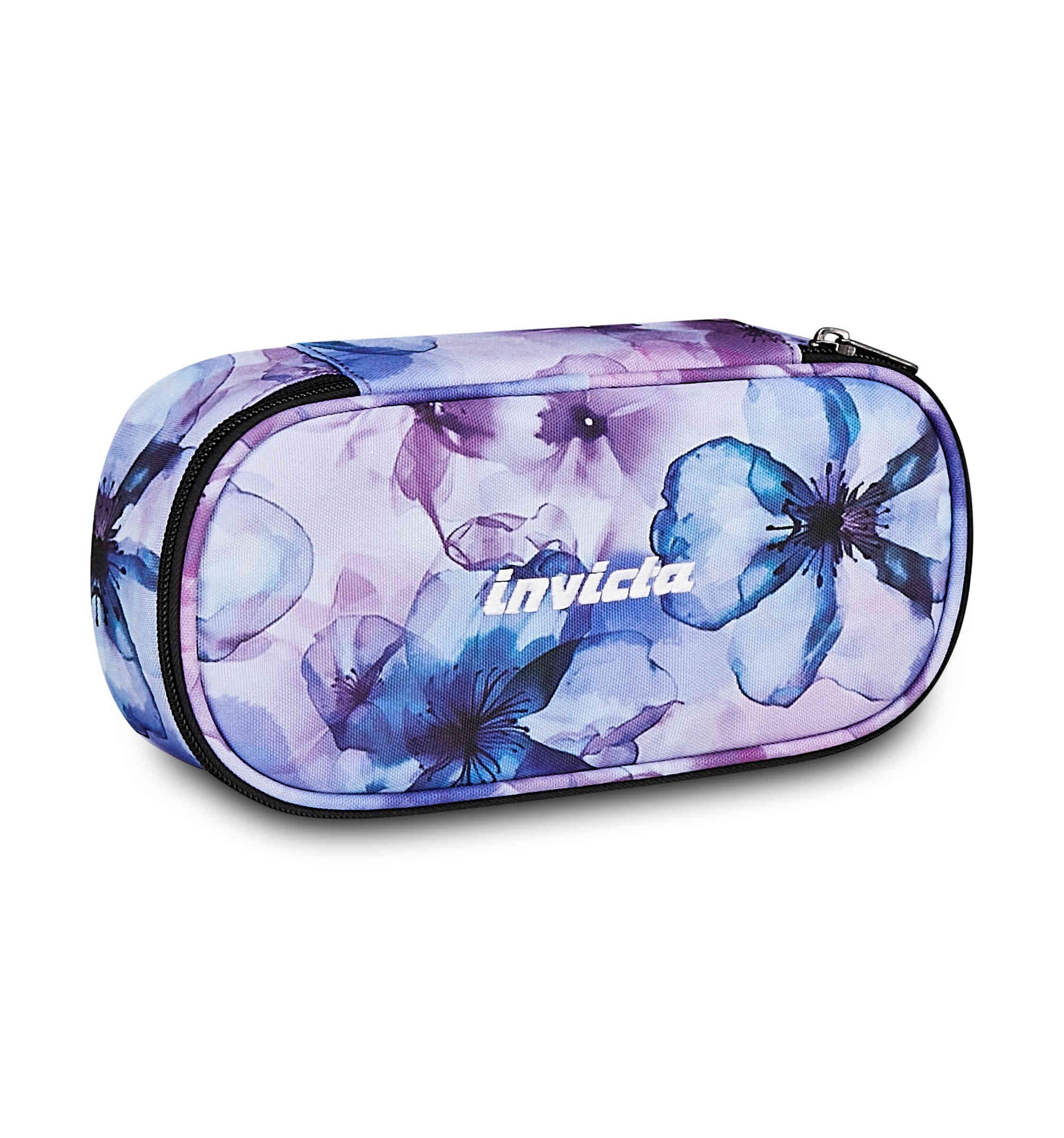 Invicta Portapenne Scuola Lip XL, Lilla, Astuccio con organizer e passanti elastici portapenne, Taschino interno con zip, Accessori Zaino, Scuola media e superiore, Ragazza
