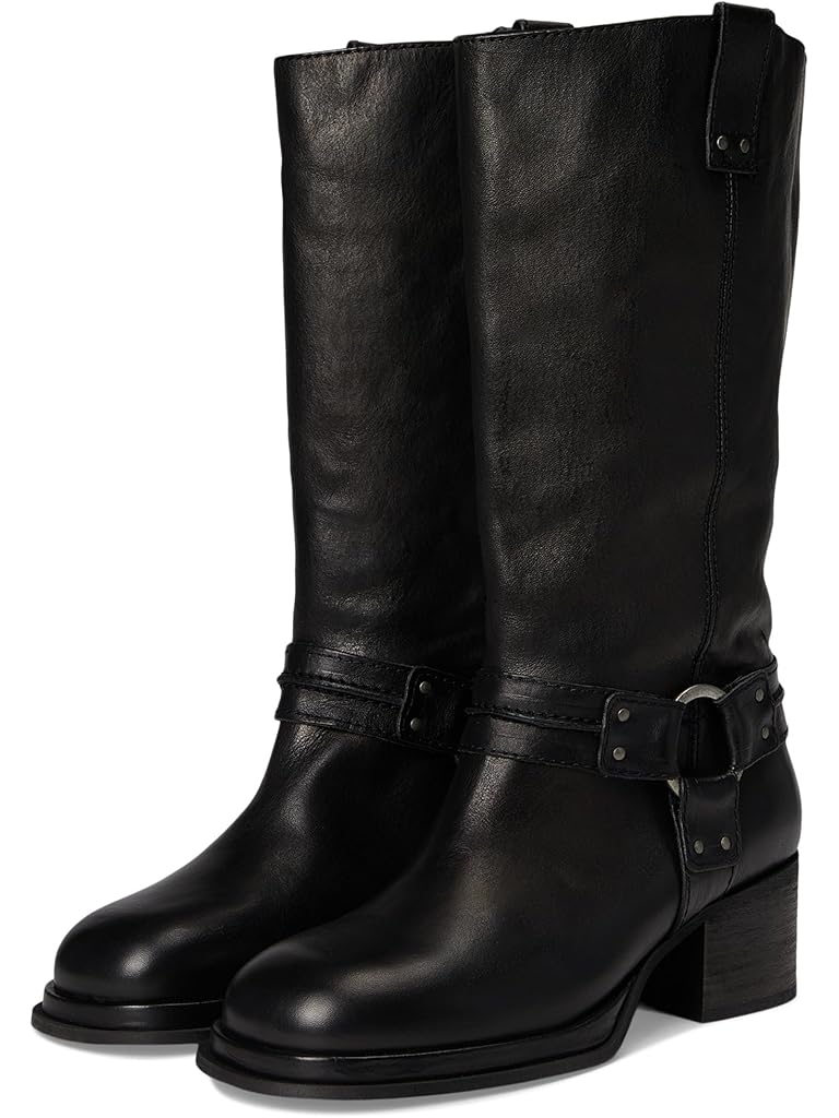Black Free People Anok Harness Moto Boots