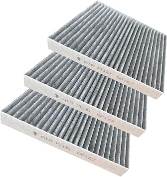 GF157 Cabin Air Filter for 18-24 Camry,Prius,RX350,Crosstrek,Impreza, 19-24 Corolla,Rav4,ES300h,ES350,Ascent,UX250h, 20-24 Highlander,Legacy,Outback, 21-24 Sienna,Venza,ES250, 19-22 Avalon,C-HR, 3Pack