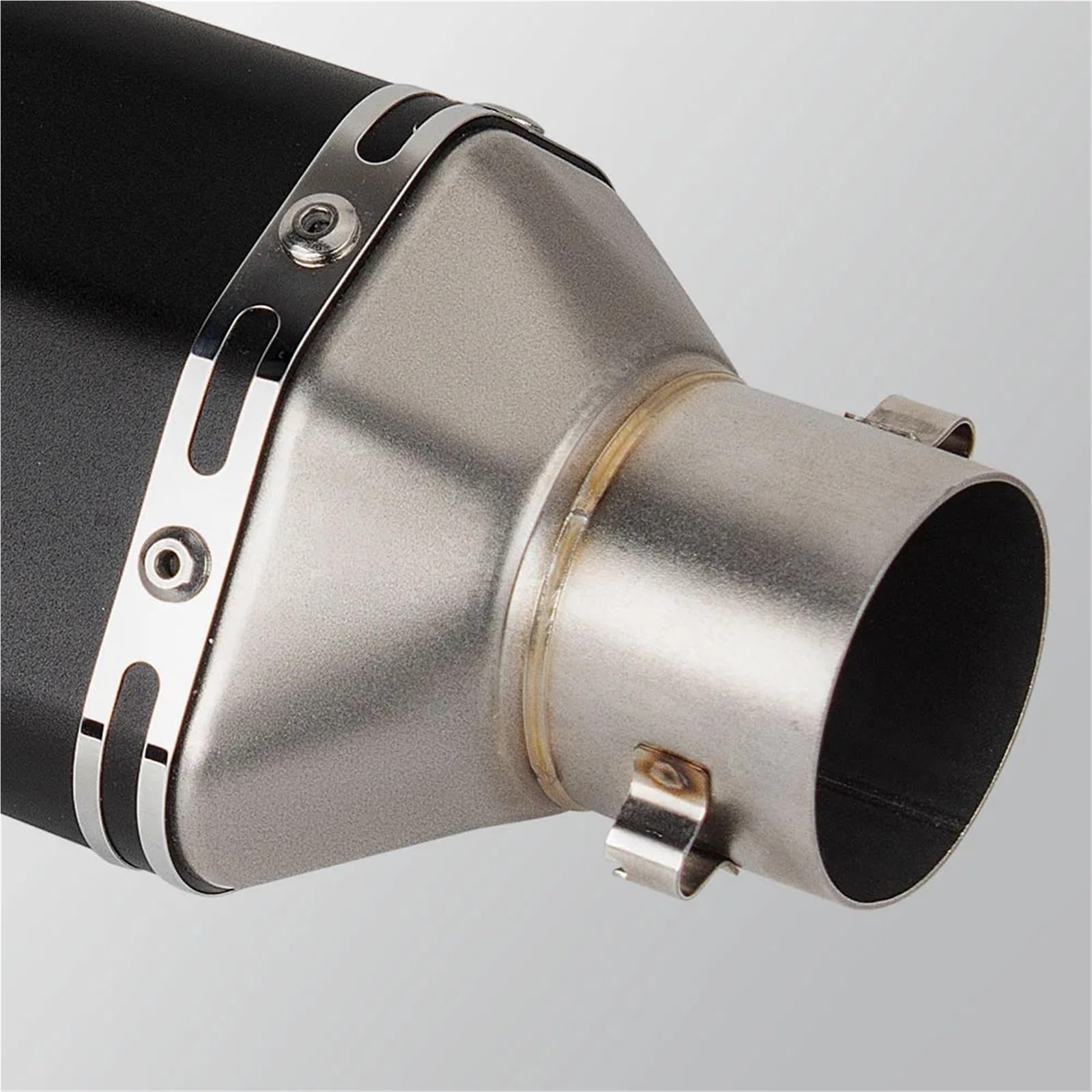 Motorrad-Auspuff Universal Slip on Für Zontes ZT125 ZT 125 U1 G1 Z1 Z2 2021-2025 Volle System Verteiler Verbinden Hexagonal Schalldämpfer Mit DB Killer Motorrad-Auspuff Slip On(D Full BK)