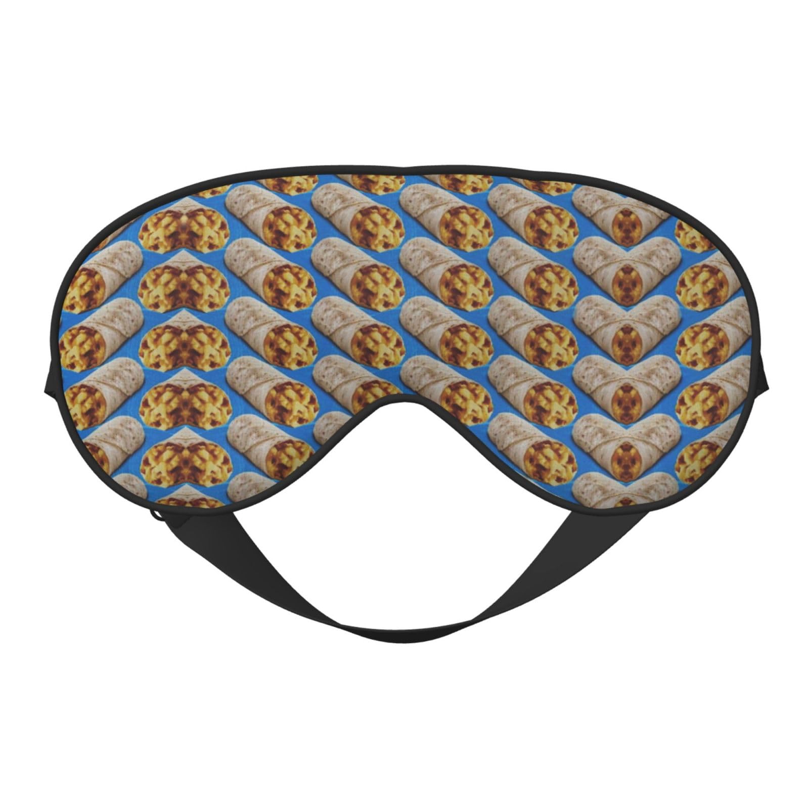 Sleep Mask Taco Burrito Breathable Blackout Eye Mask for Women Men Shade Cover Sleeping Eye Cover