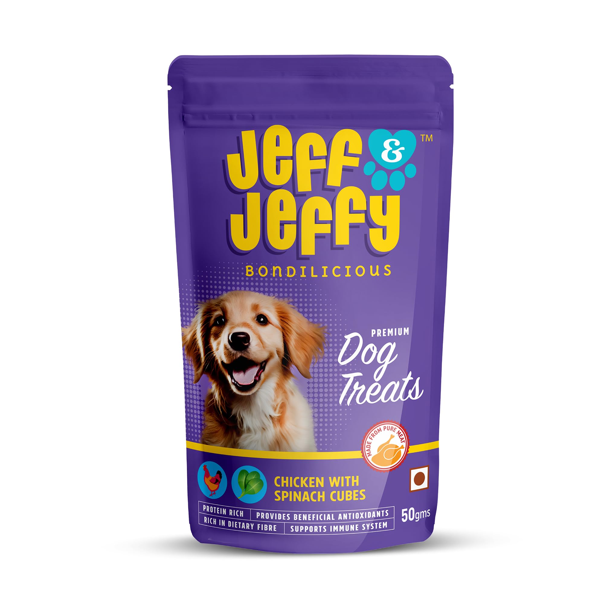 Jeff & Jeffy Chicken with Spinach Cubes (2 Pack, 50g): Grain-Free, Freeze-Dried Training Dog Treats - Active Dogs All Life Stages, No Artificial Flavors/Preservatives (B0CR9ZXY4B) Amazon Price History, Amazon Price Tracker