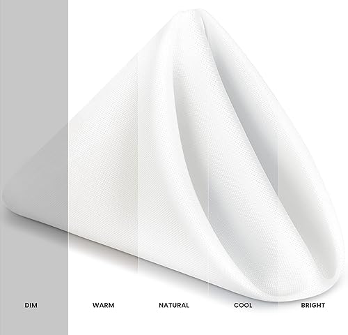 Vista 191 de Utopia Home Paquete de 24 servilletas de tela de 18 x 18 pulgadas, bordes con dobladillo 100% poliéster, lavables y reutilizables, ideales