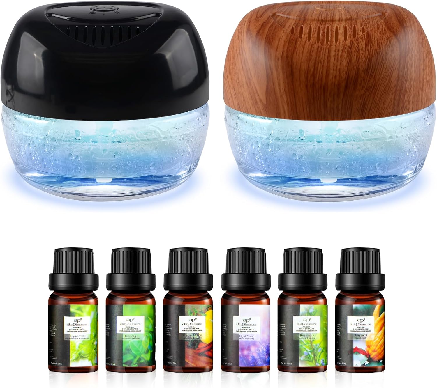 2 Units of Water-Based Air Purifier - Plus a Set of Fragrance Essential Oils