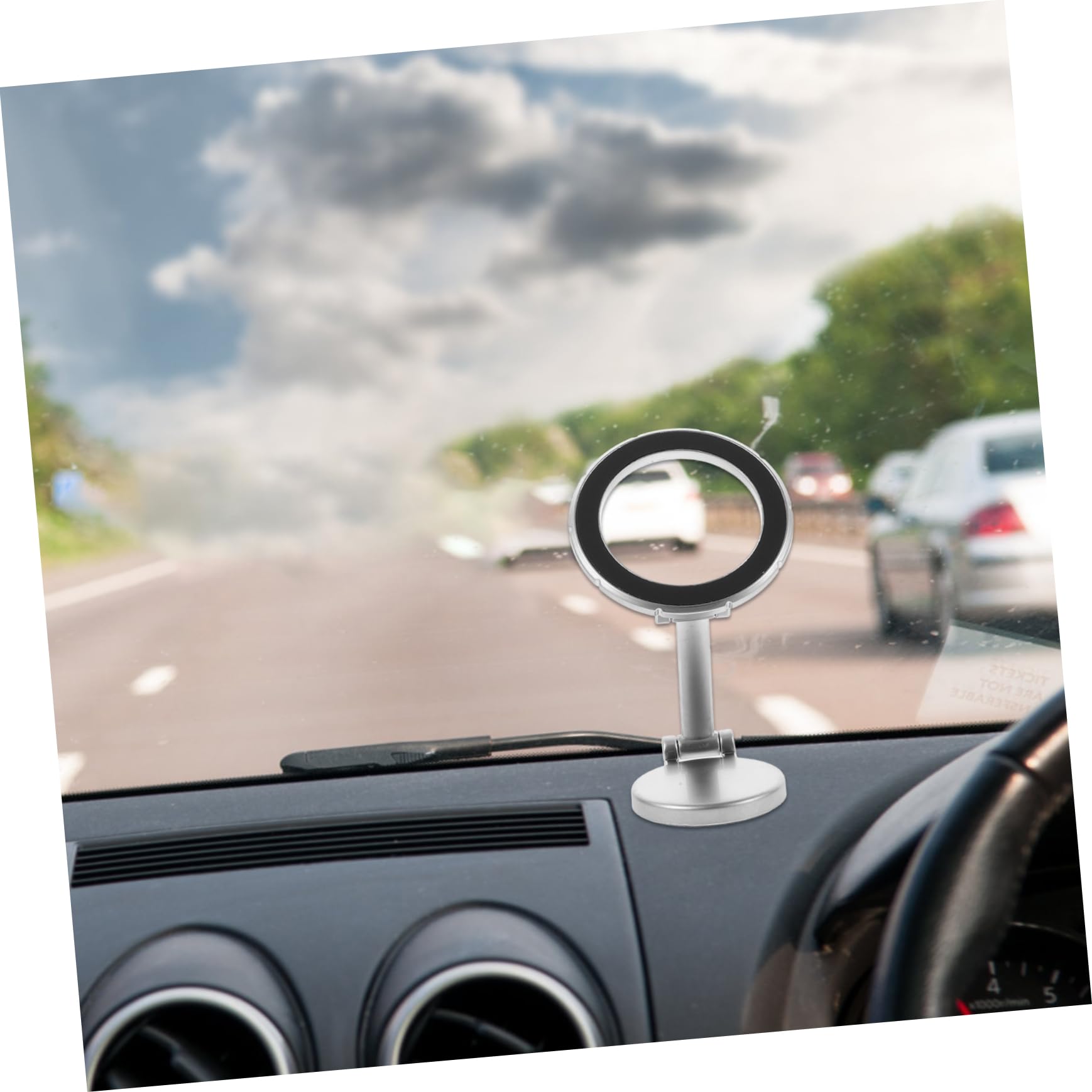 Mobestech 2piezas Soporte Magnético para Teléfono De Coche Soporte De Tablero y Base De Succión para Navegación Vehículos Compatible Smartphones