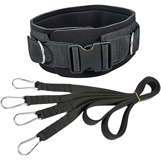 THE STYLE SUTRA Sled Pull Straps Lightweight Sled Trainer Pull Leash for Fitness Home Indoor Waist Belt