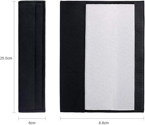 Miniatura 2 de Paquete de 2 fundas para cinturón de seguridad de automóvil, almohadillas para cinturón de seguridad para cinturón de seguridad, almohadilla de