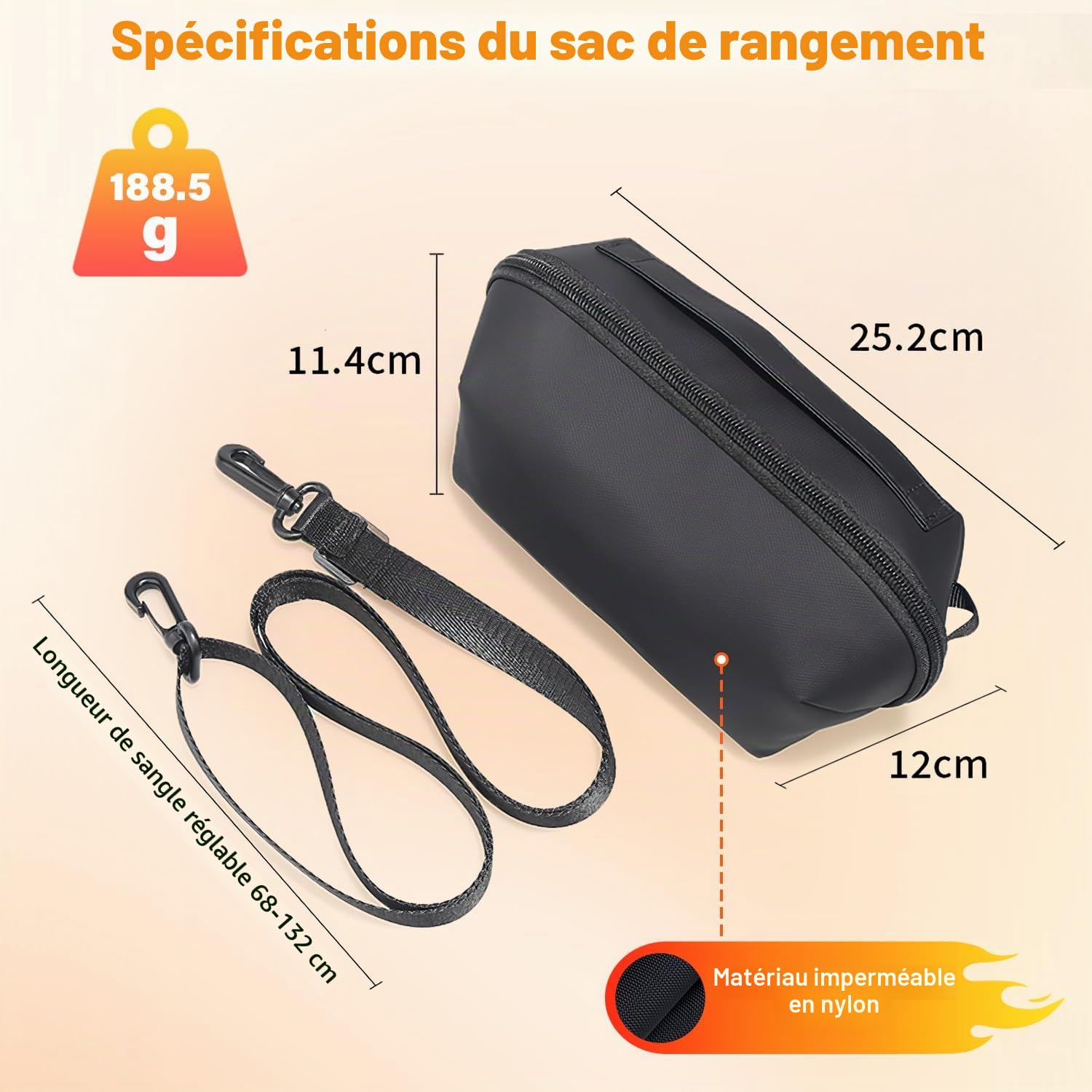 Semaiki Étui pour Osmo Pocket 3, Sac de Transport Compatible avec Osmo Pocket 3, étui de Protection pour DJI Pocket 3