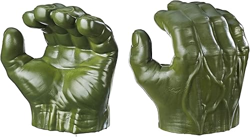 Marvel Avengers - Juguete de rol de Hulk, incluye 2 puños Gamma Grip, diseño inspirado en Marvel Comics, disfraces de Halloween para niños, de 4