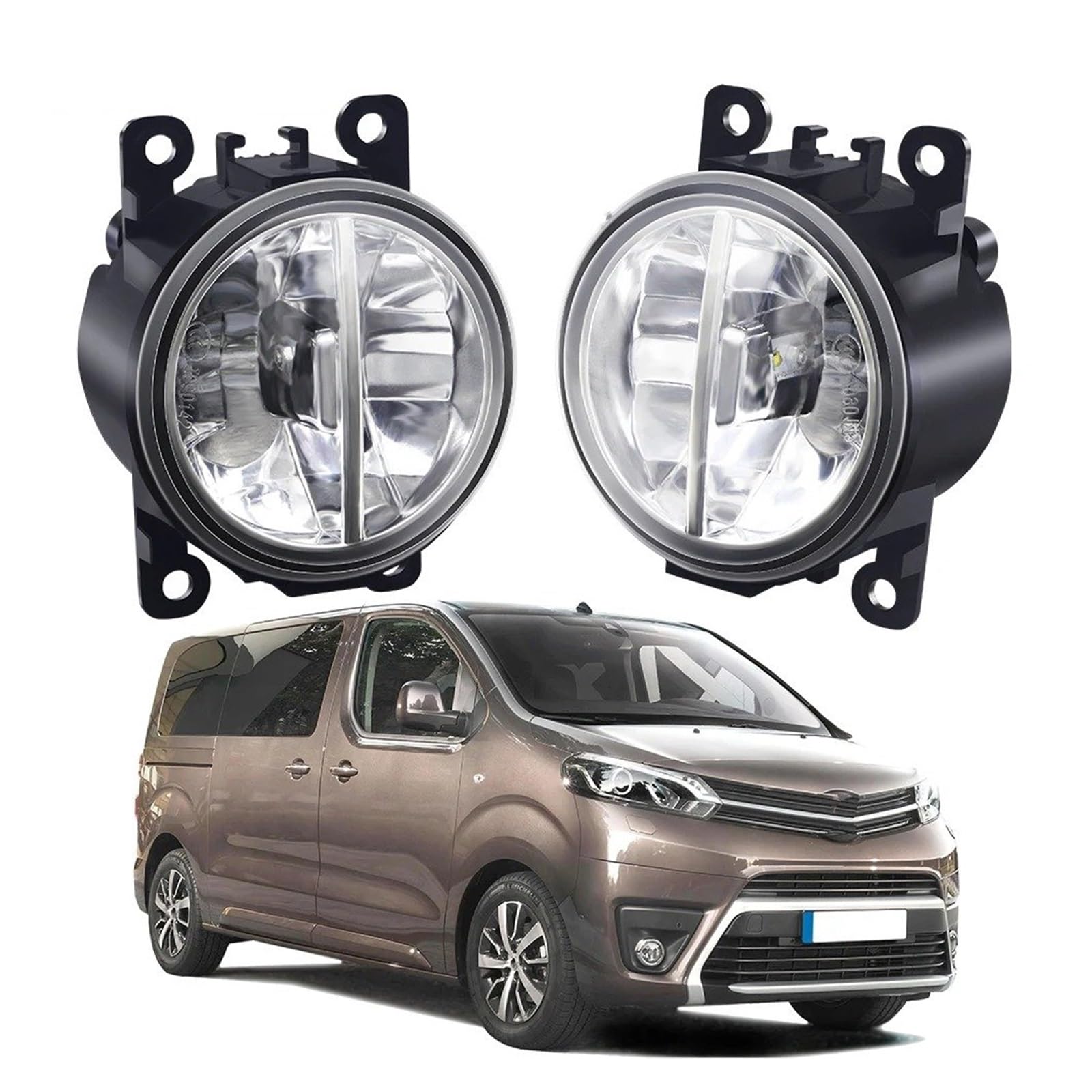 Luces Antiniebla Luz Antiniebla LED H11 30W Lámpara Conducción Delantera Coche Conjunto DRL Alto Brillo Para Toyota Para ProAce 2013-2022 Antiniebla(JZ White)