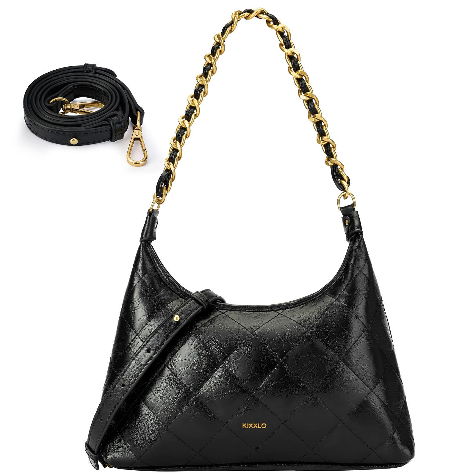 Fexkean Handtaschen Damen,Umhängetasche für Frauen Crossbody Taschen,PU Leder Trendy Handtasche,Mini Hobo Bag Retro Achsel Tasche,Shoulder Bag für Dating Party Ausflüge