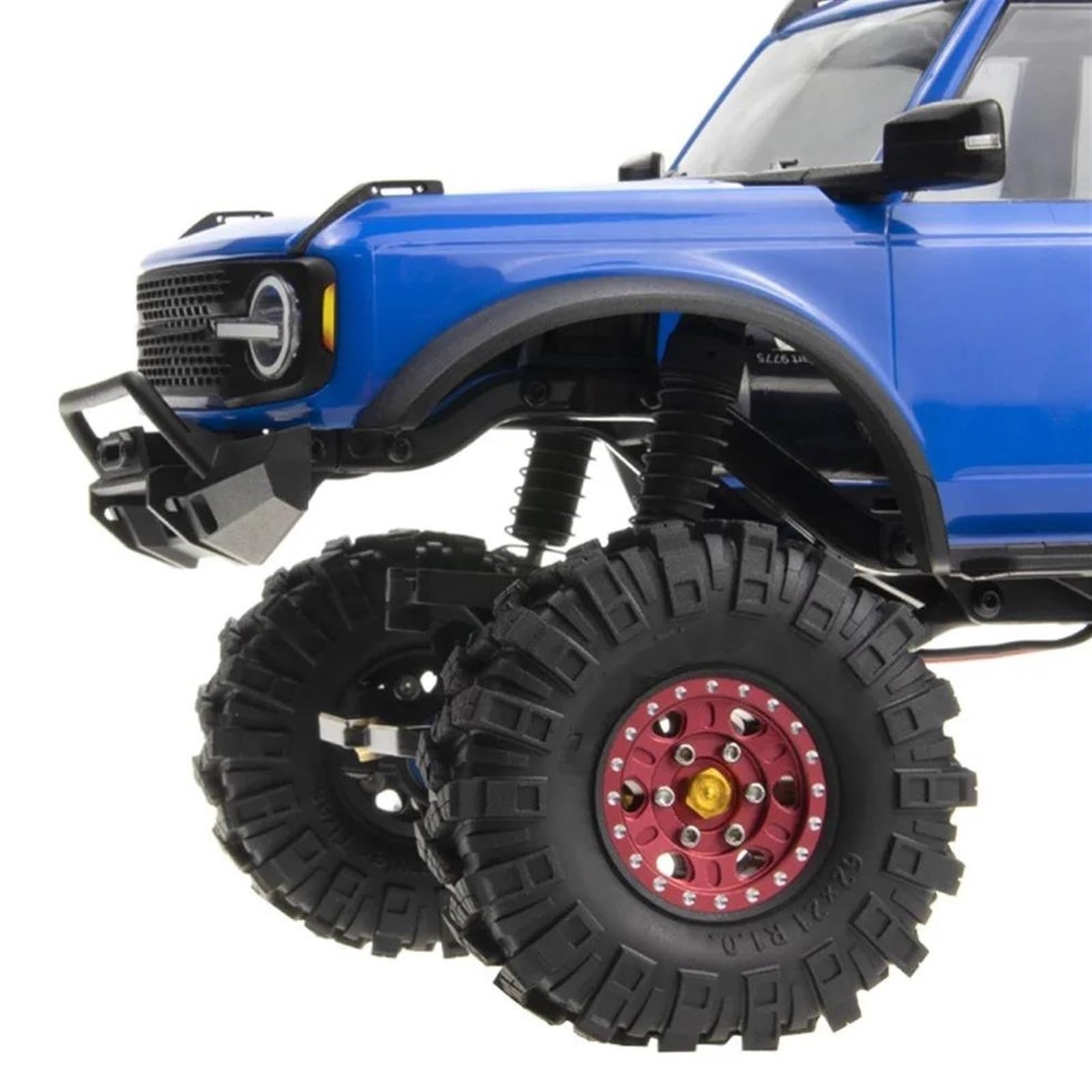 RC Pneus Jante Compatible avec SCX24 pour AX24 pour TRX4M pour FCX24 1/24 RC Voiture sur Chenilles 4 Pièces 62x21mm 1.0 Pouces Jeu De Pneus De Jante De Roue À Billes en Métal