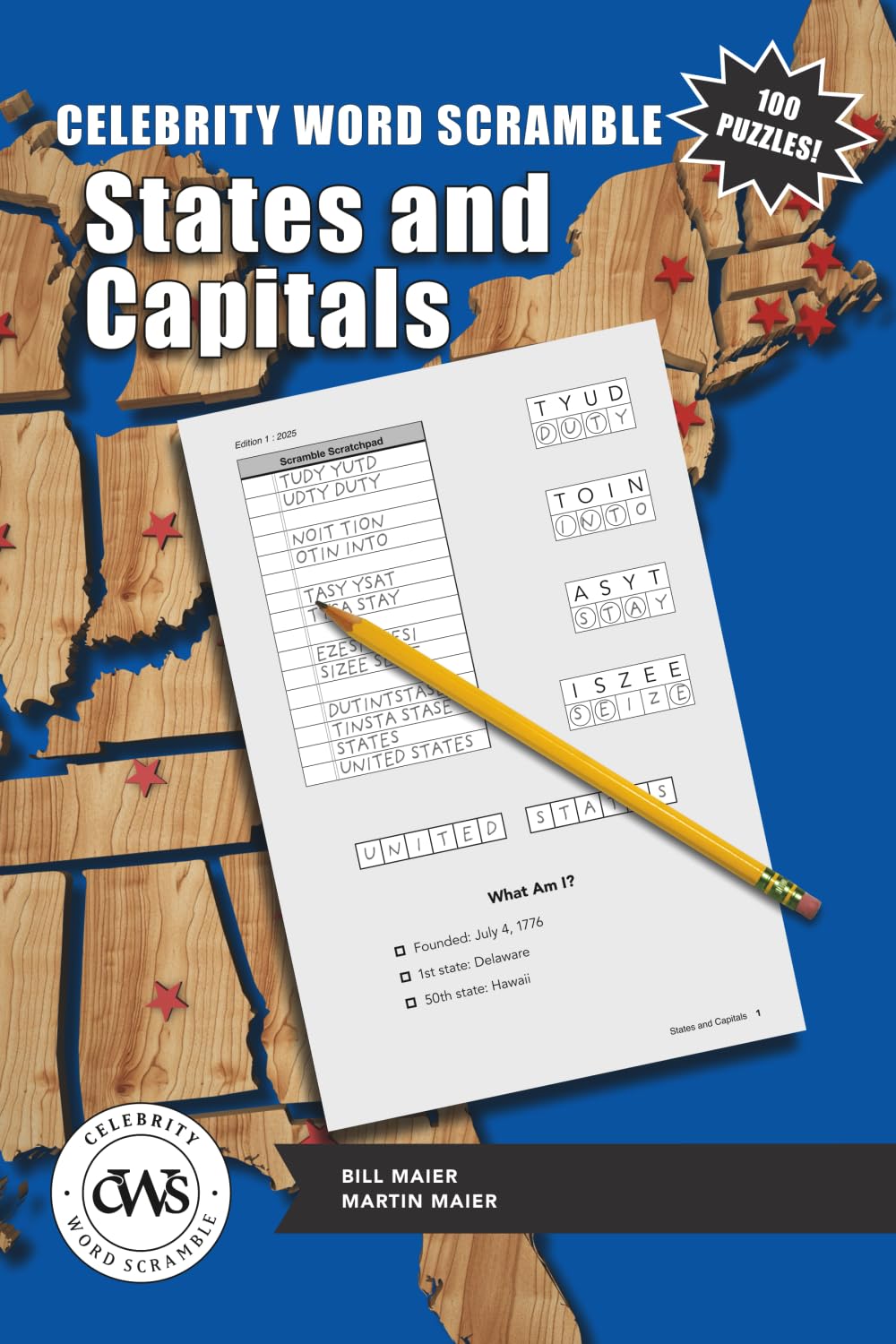 Celebrity Word Scramble States and Capitals