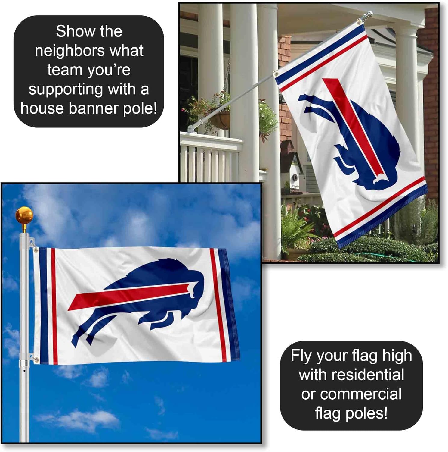 Buffalo Bills White Flag - Image 3