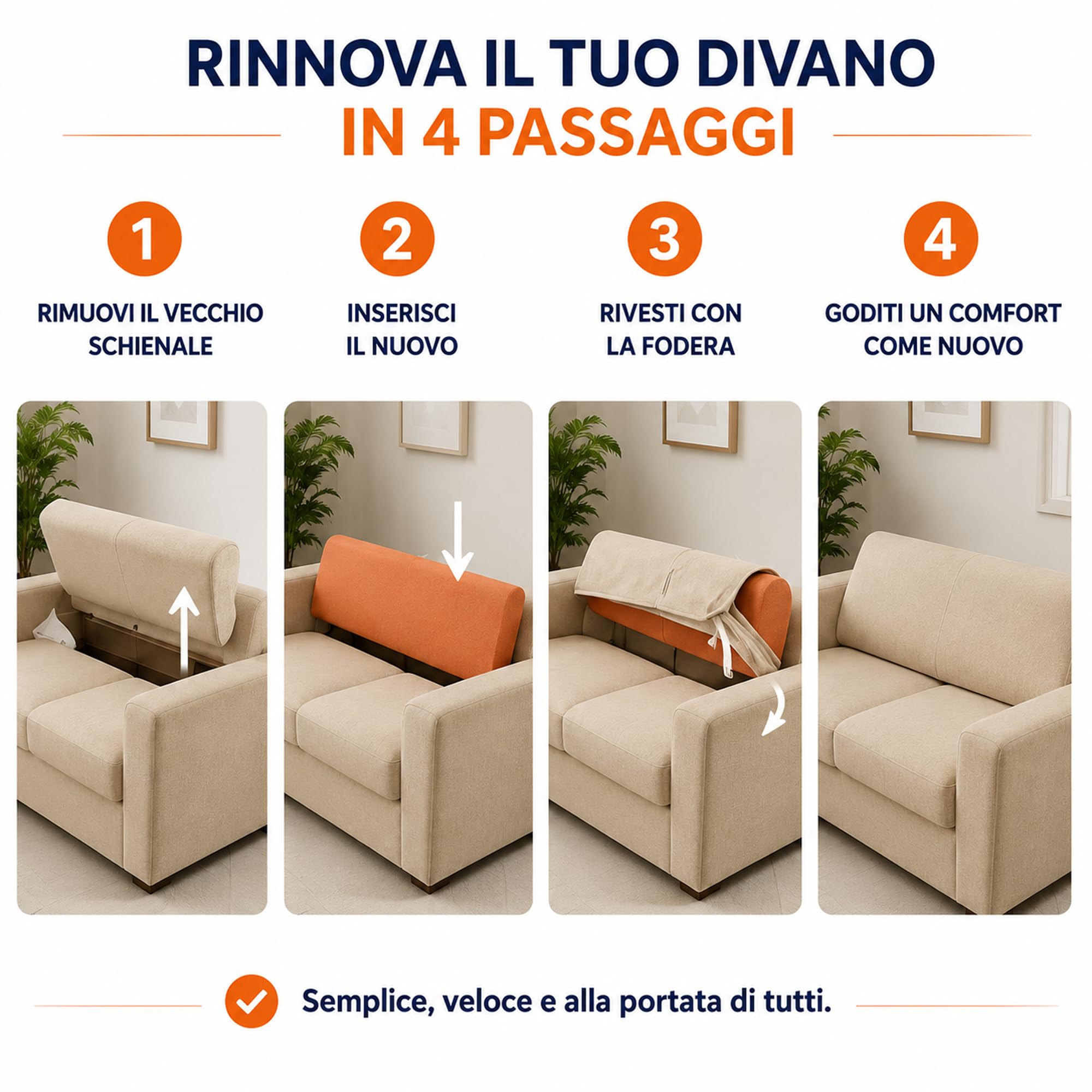 Dossier d'assise pour rembourrage intérieur canapés et fauteuils coussins en mousse moulé 175 cm
