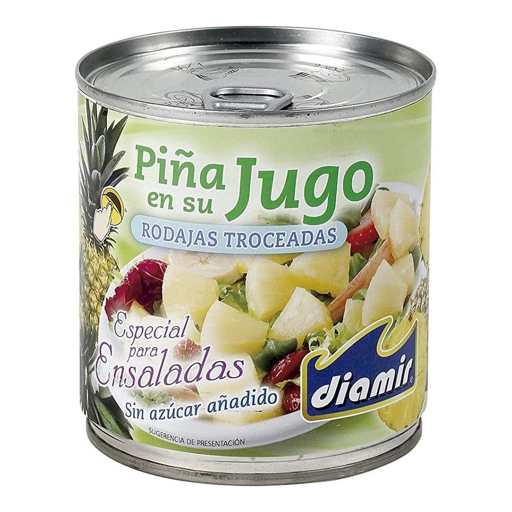 DIAMIR rodajas de piña en su jugo lata 425 grs