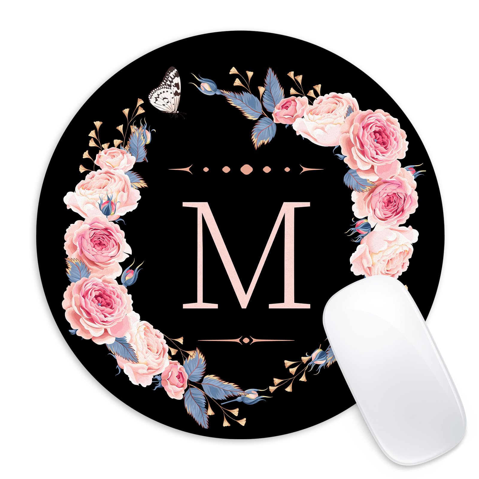 JIMOWANG Isolatd Bright Pink Gerbera Daisy FlowerMouse Pad For